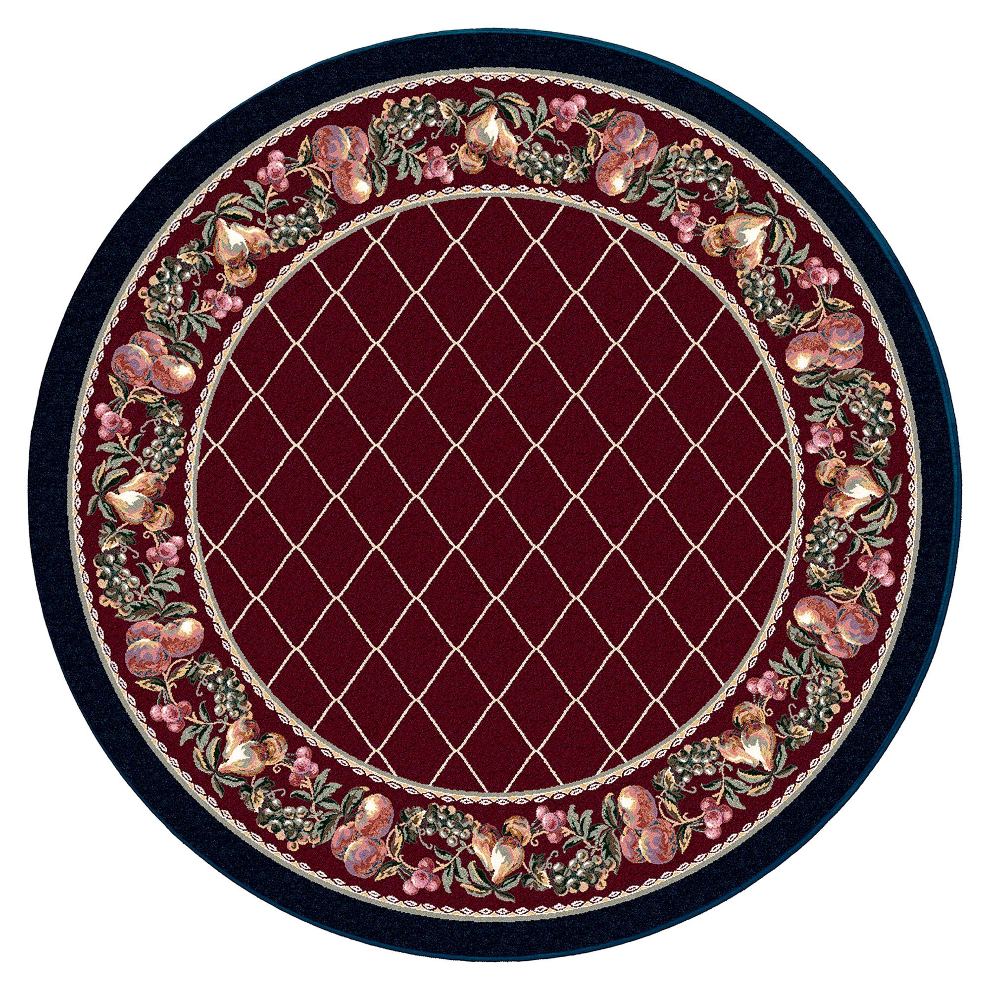 Giana Round Rug Merlot 7'7