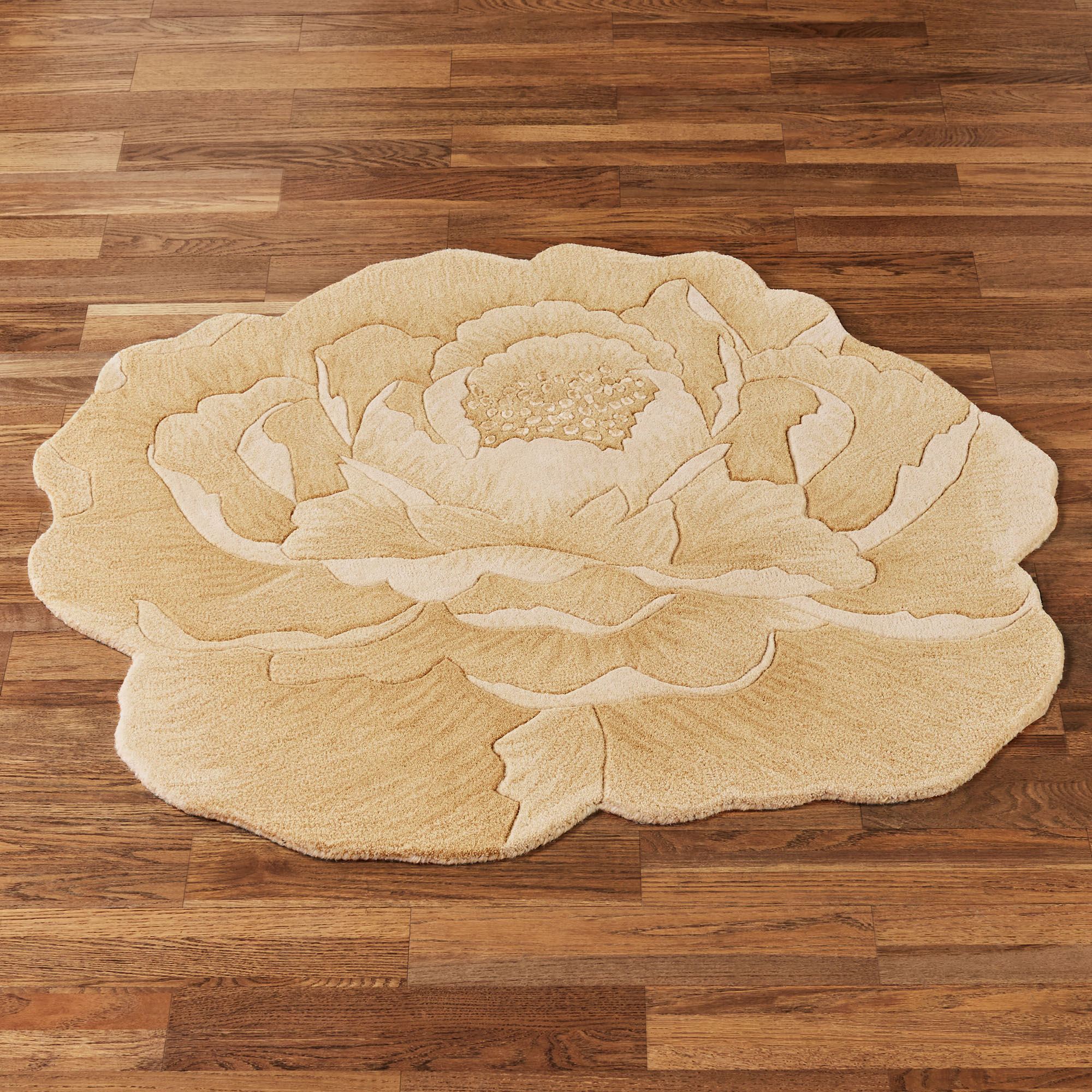 Amara Round Rug Gold