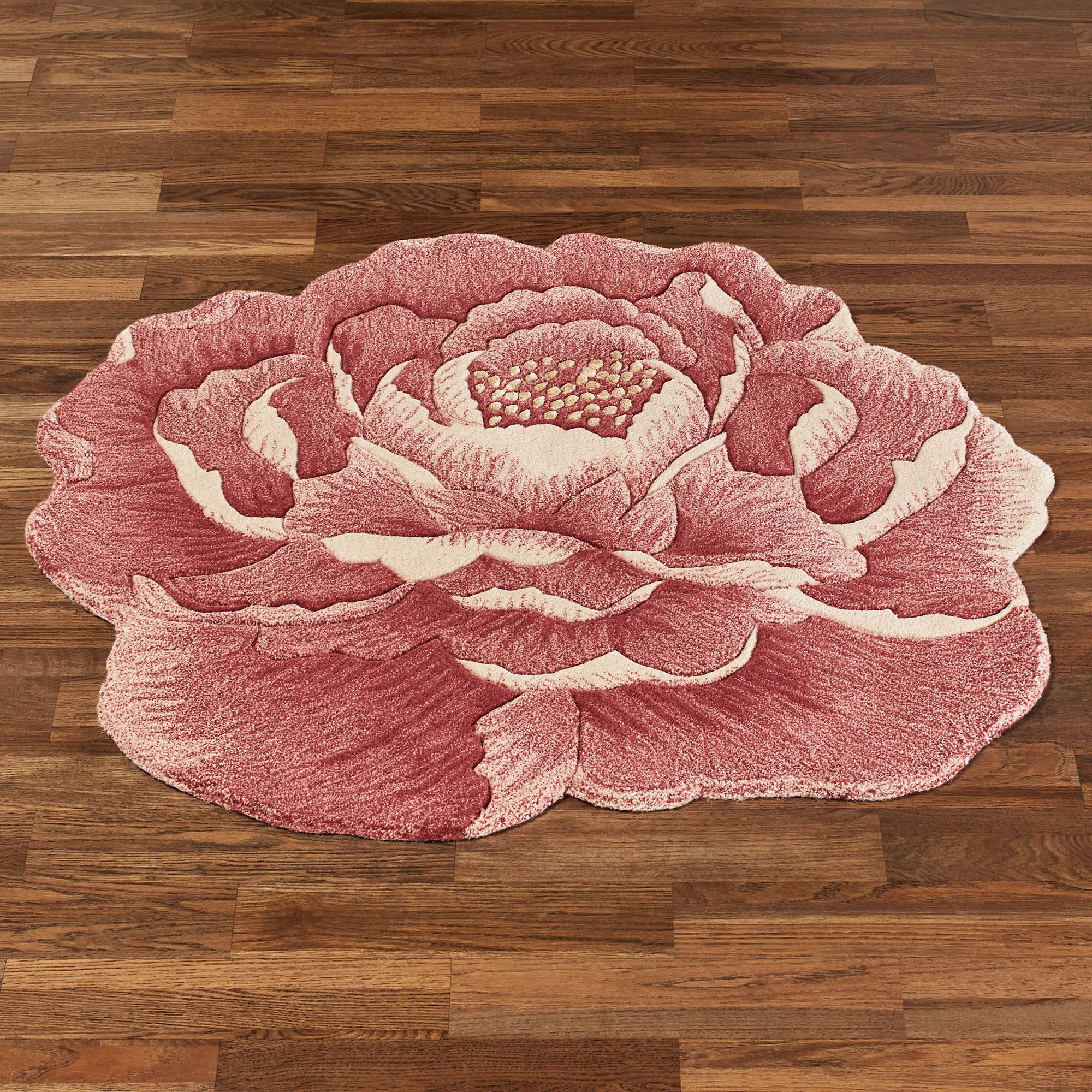 Isabella Round Rug Claret