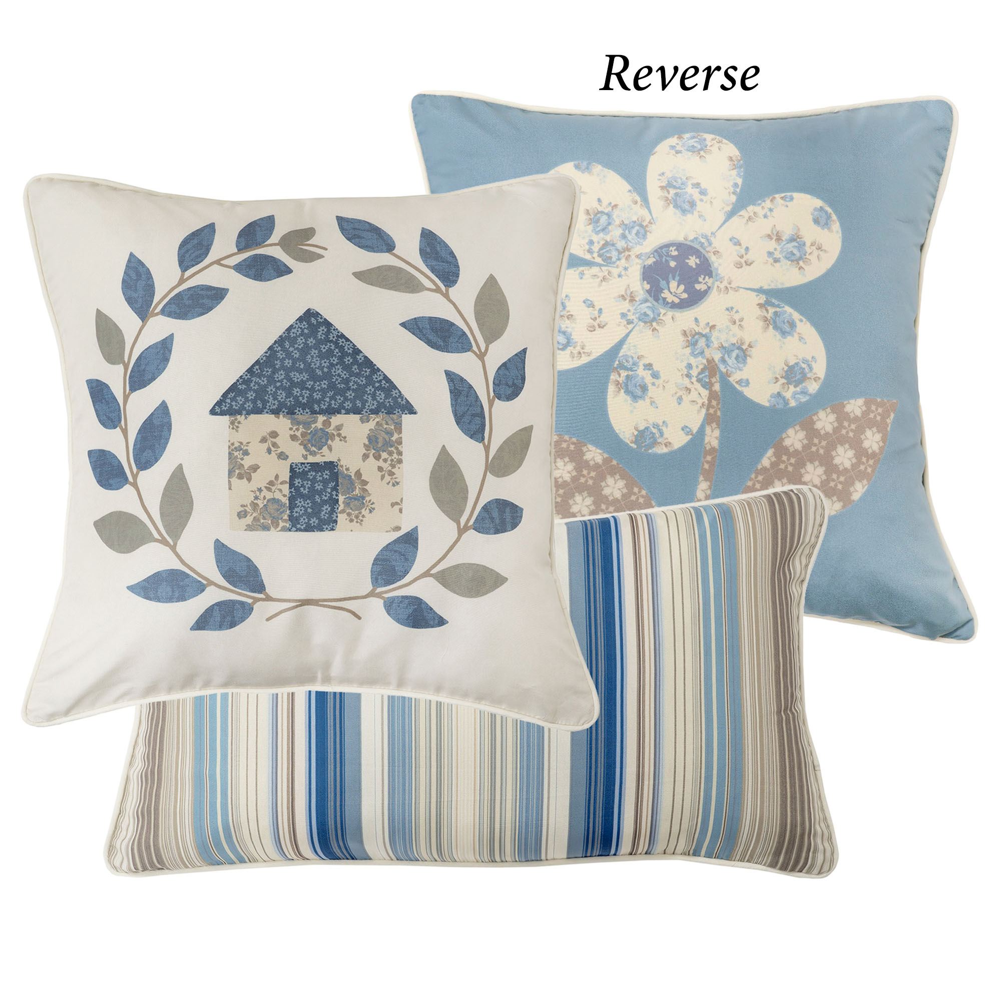 Blue Diamond Everyday Decorative Pillows Set of Two