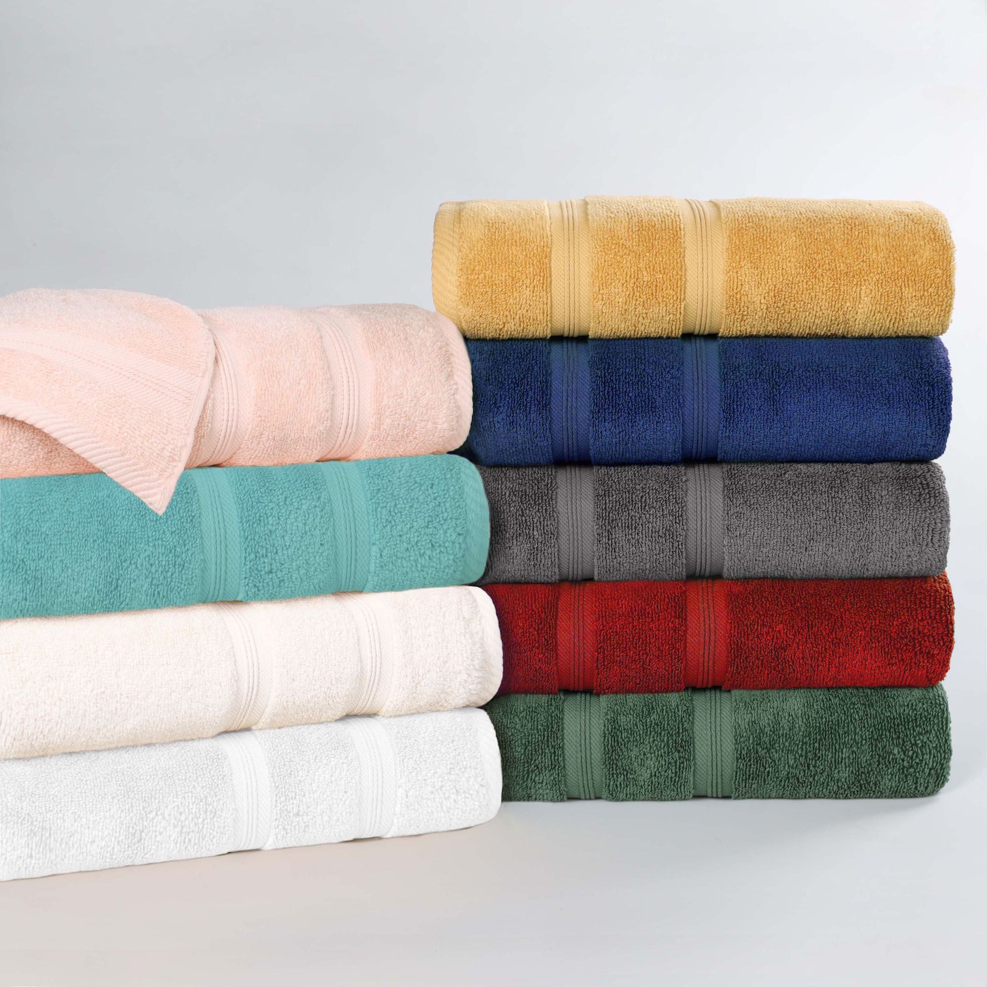 Smart Dry Zero Twist Bath Towel Set Six Piece Set