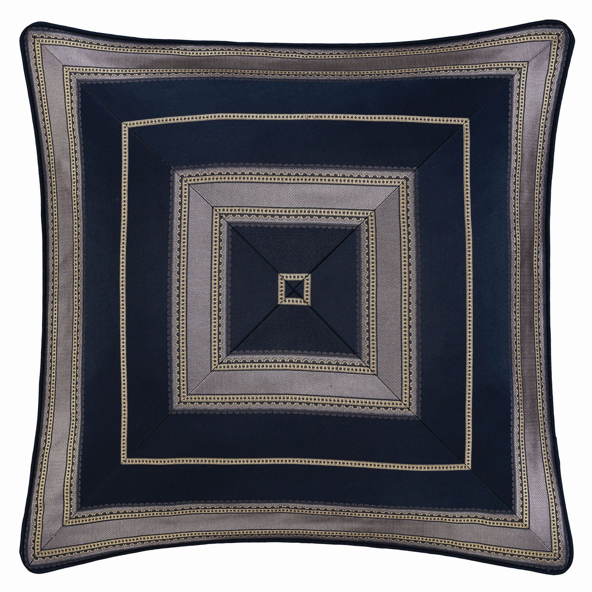 Bradley Piped European Sham Navy