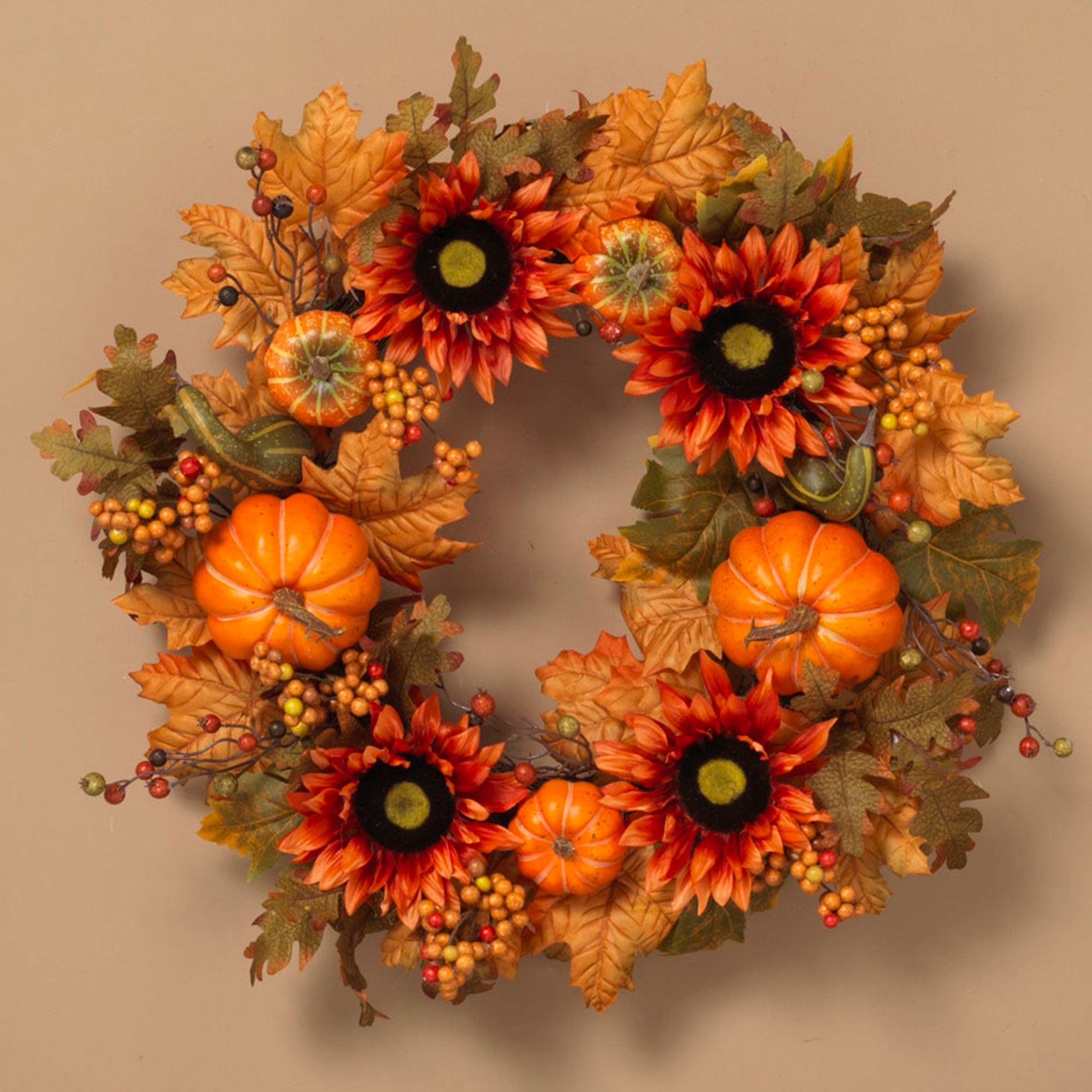 Autumn Harvest Wreath Multi Warm