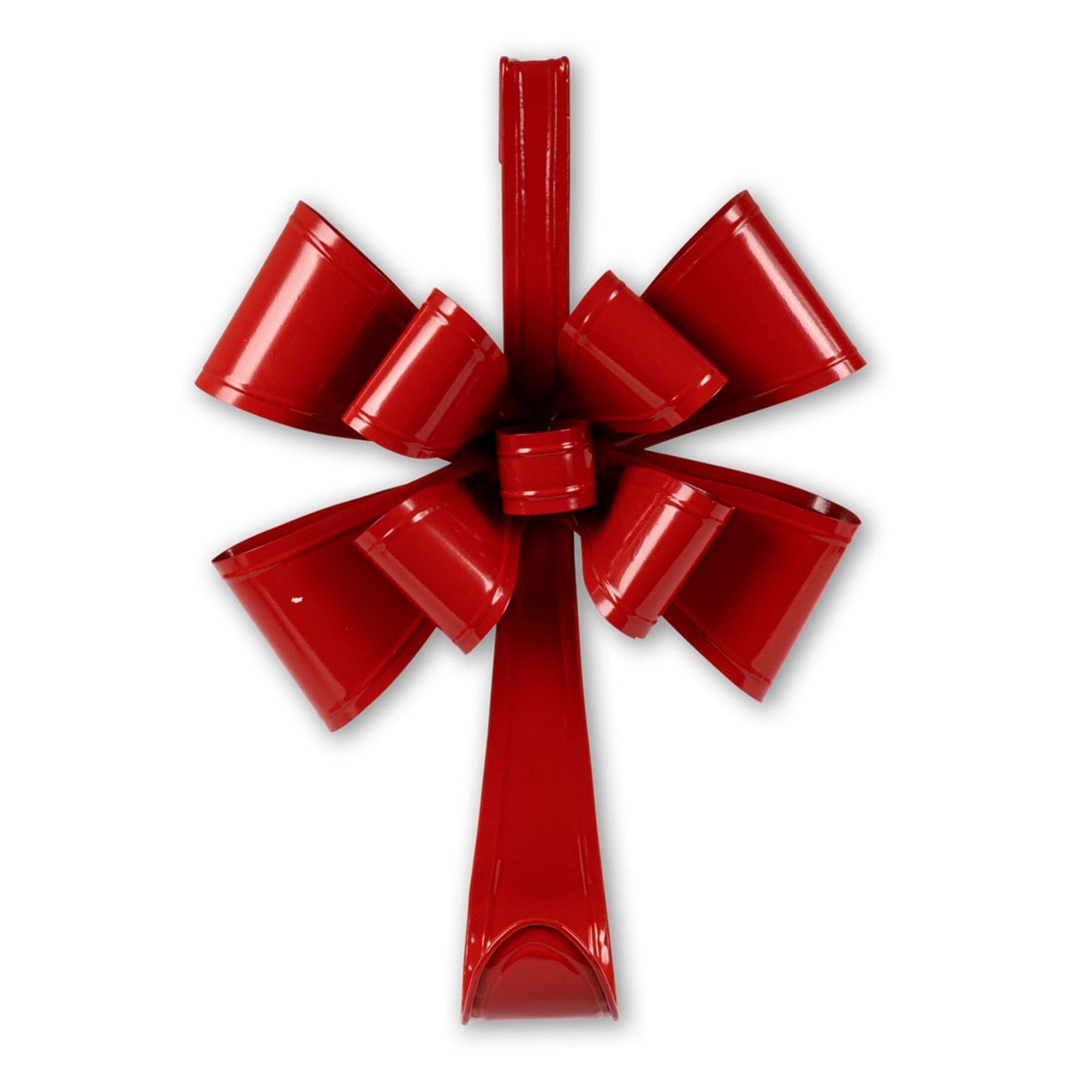 Holiday Bow Wreath Hanger Red