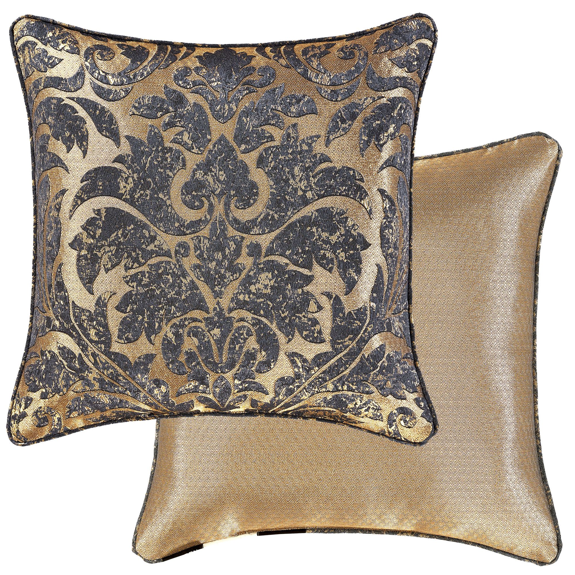 Glimmerstone Reversible Piped Pillow Indigo 20 Square