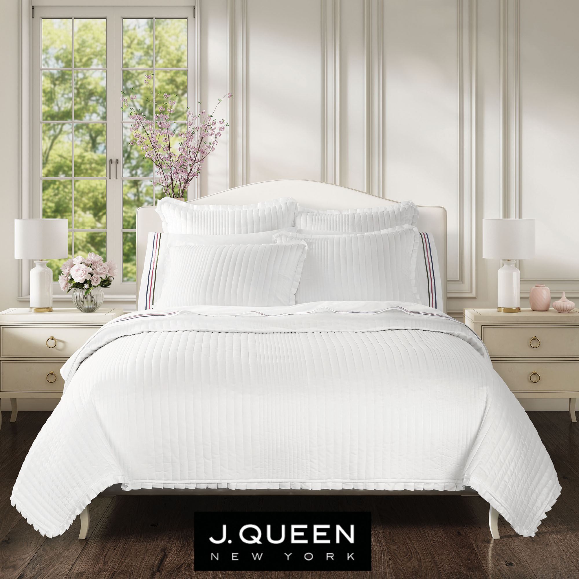 Savannah II Quilt Set White