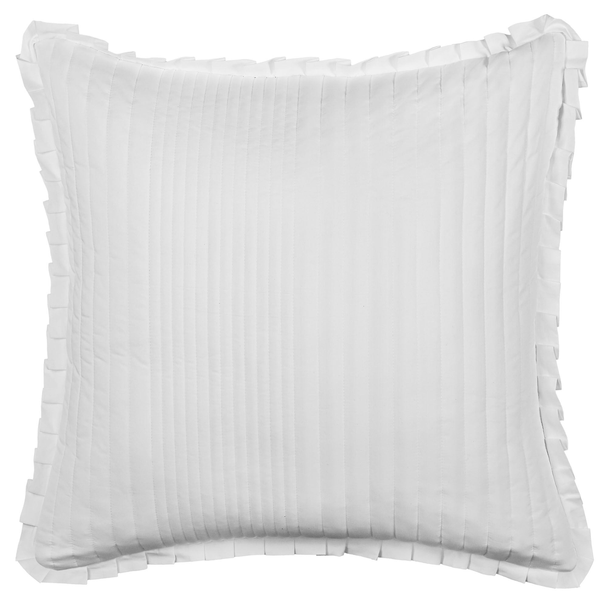 Savannah II Quilted European Sham Only White