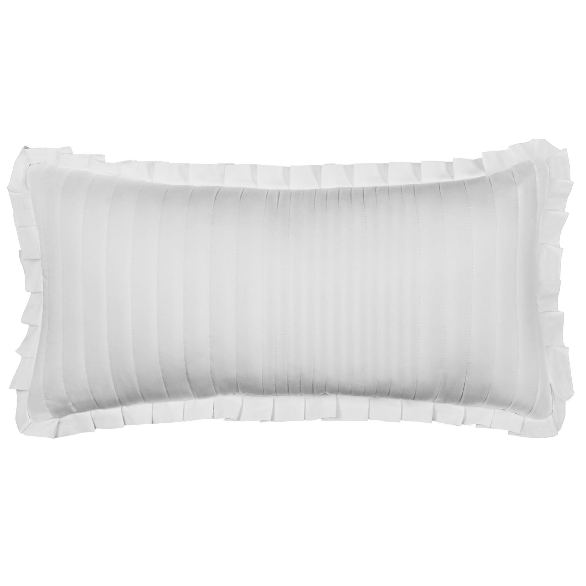 Savannah II Quilted Rectangle Pillow White