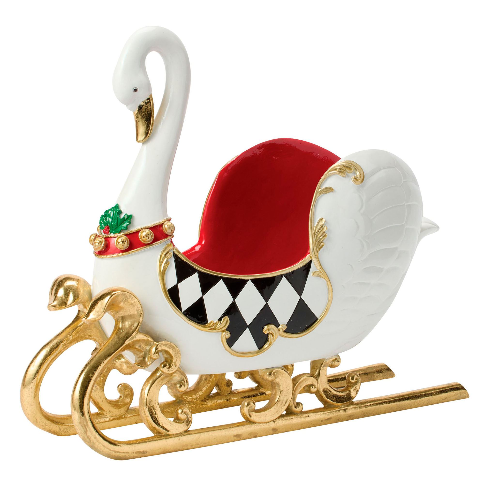 Regal Swan Sleigh White