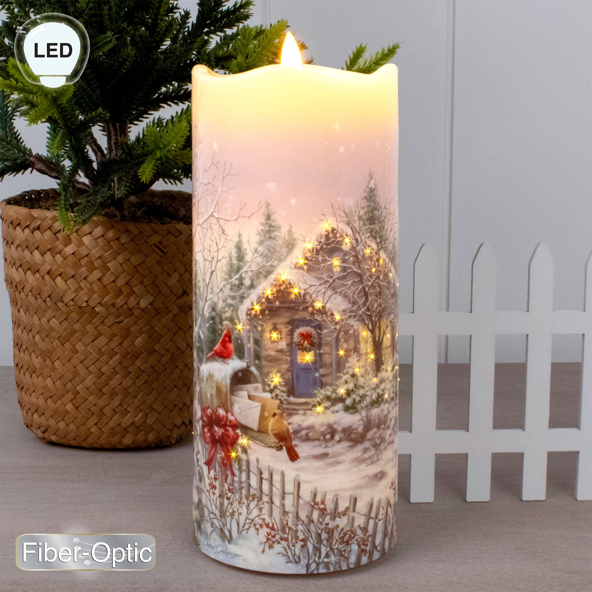 Cardinal Cottage LED Candle Ivory