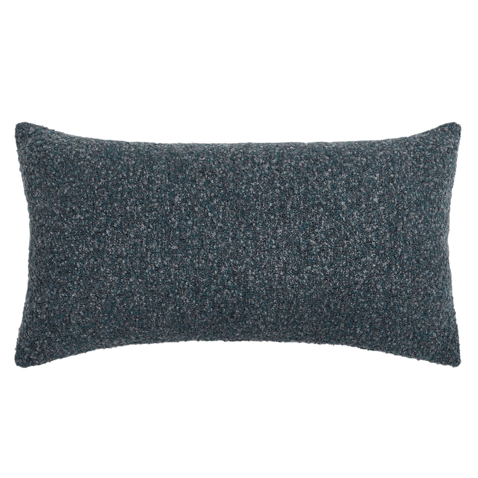 Aurora Boucle Tailored Rectangle Pillow Teal