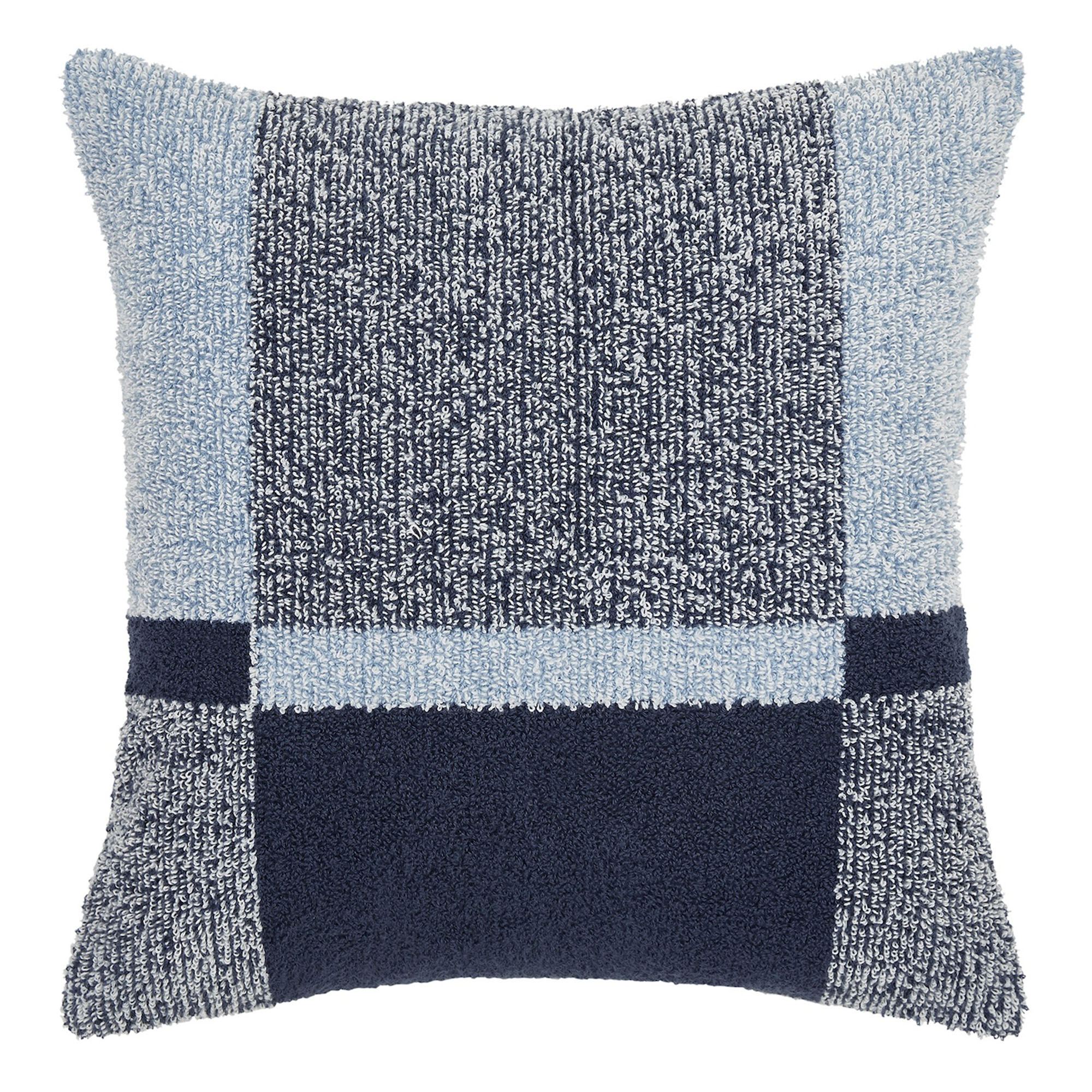 Harper Color Block Tailored Pillow Navy 18 Square