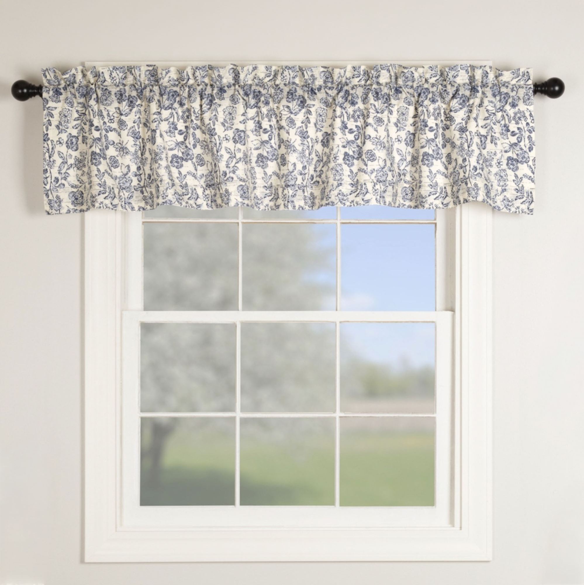 Doylestown Tailored Valance Denim 72 x 16