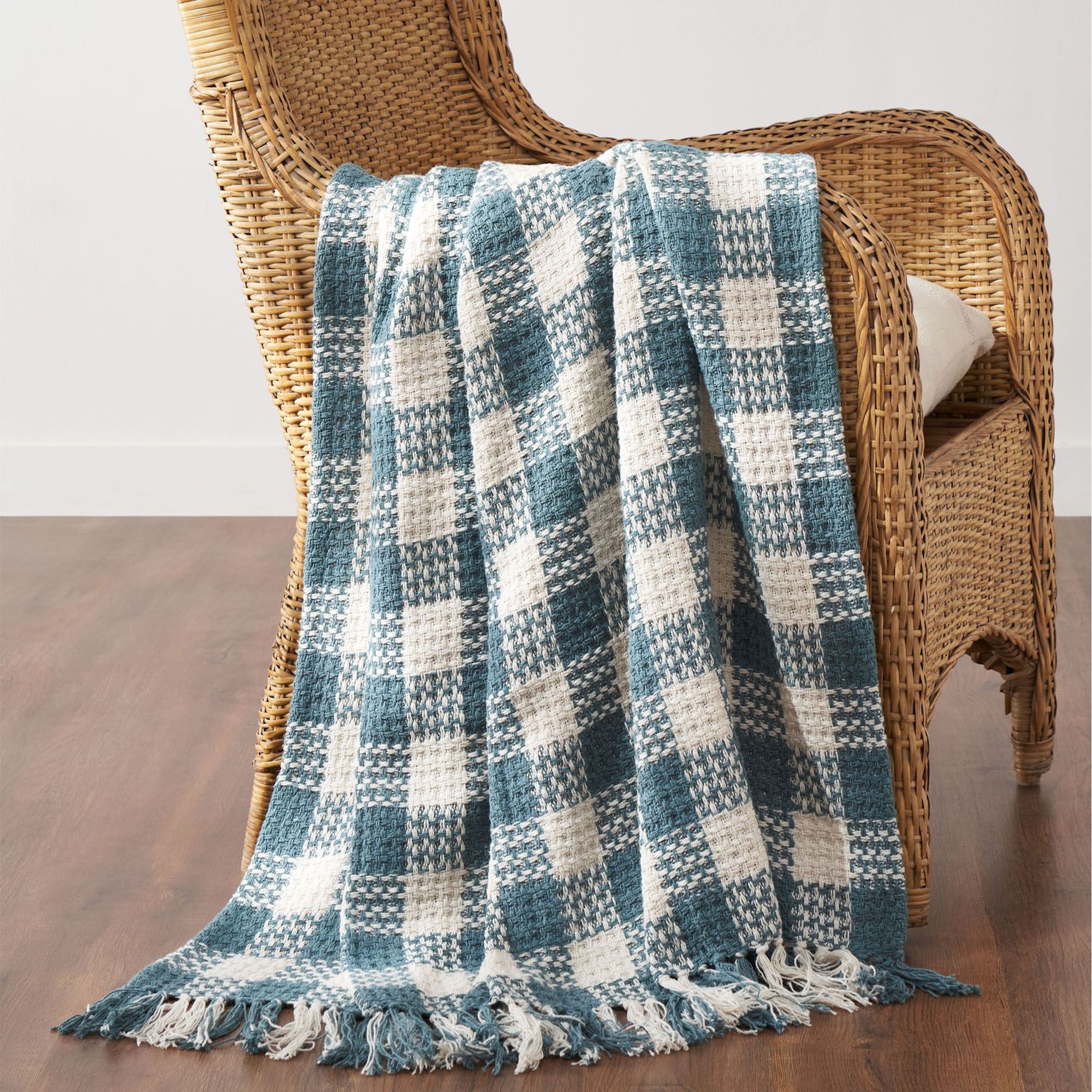 Woven Check Throw 50 x 60