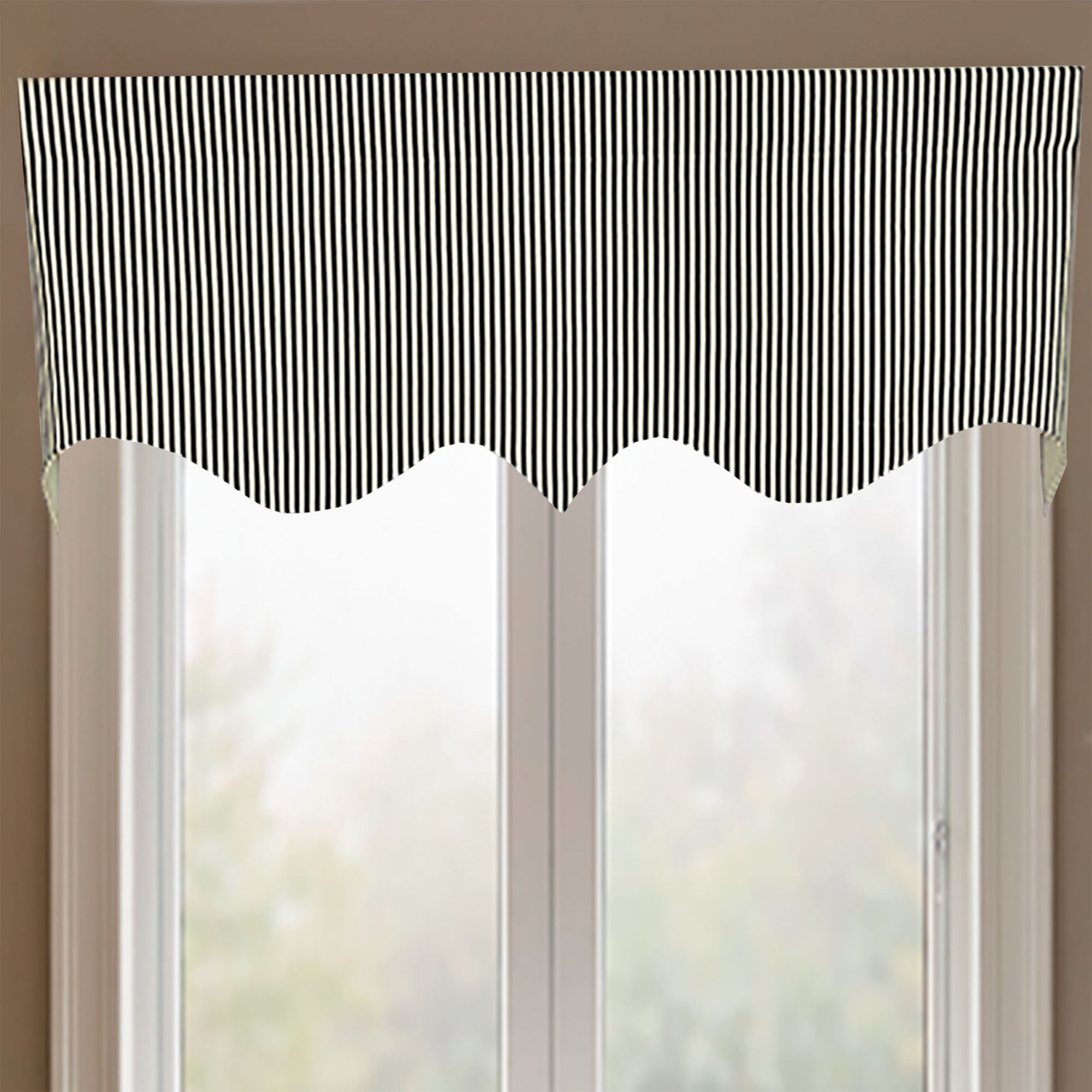 Ashford Stripe Shaped Valance 50 x 17