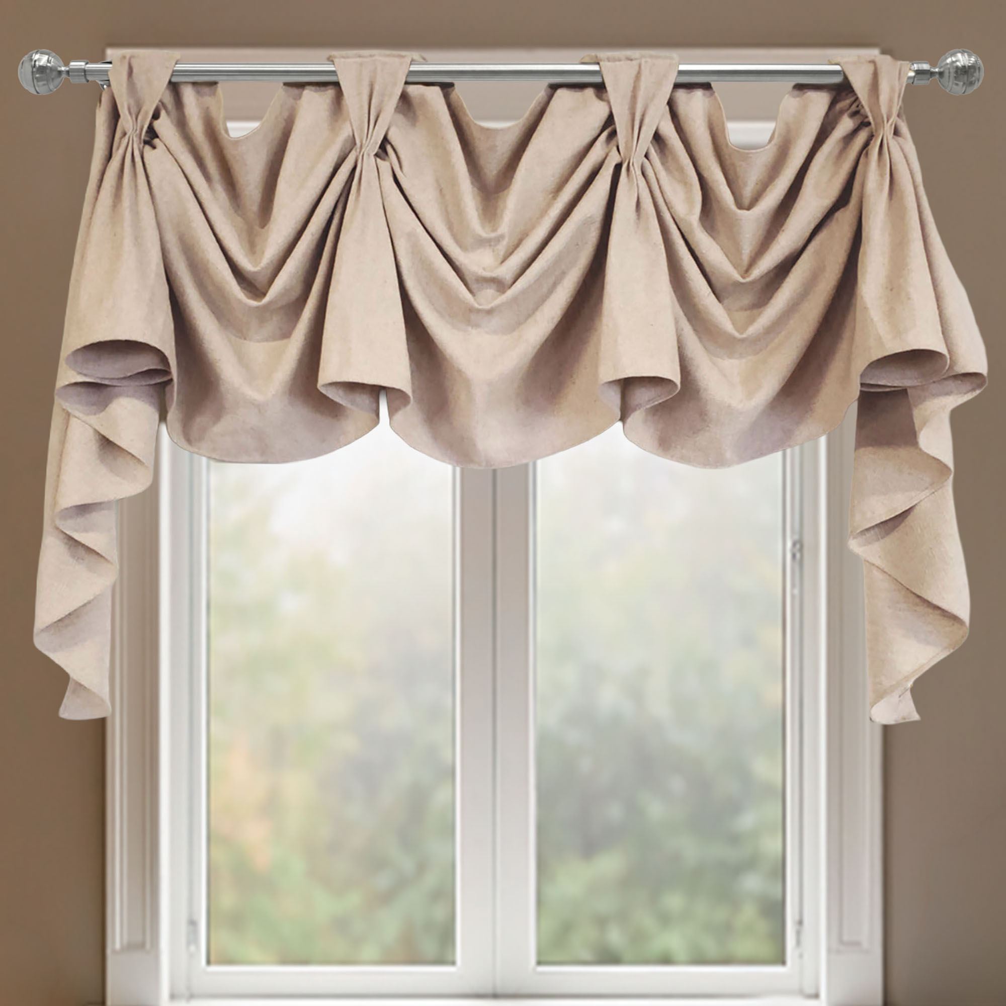 Darden Victory Valance Linen 60 x 32