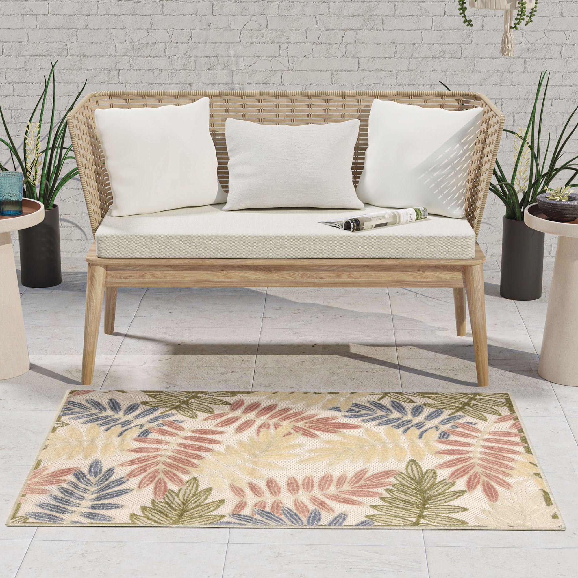 Lenora Rectangle Rug Green 28 x 4