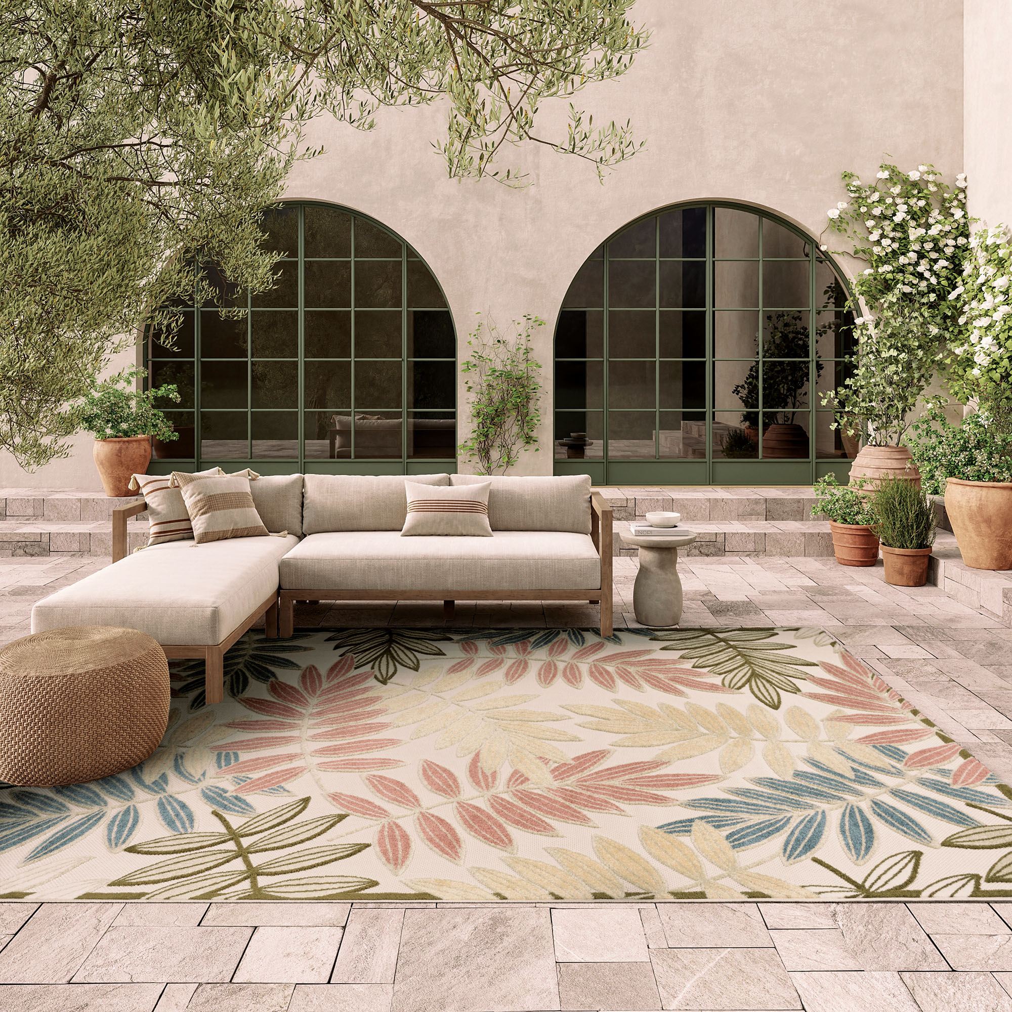 Lenora Rectangle Rug Green 710 x 106