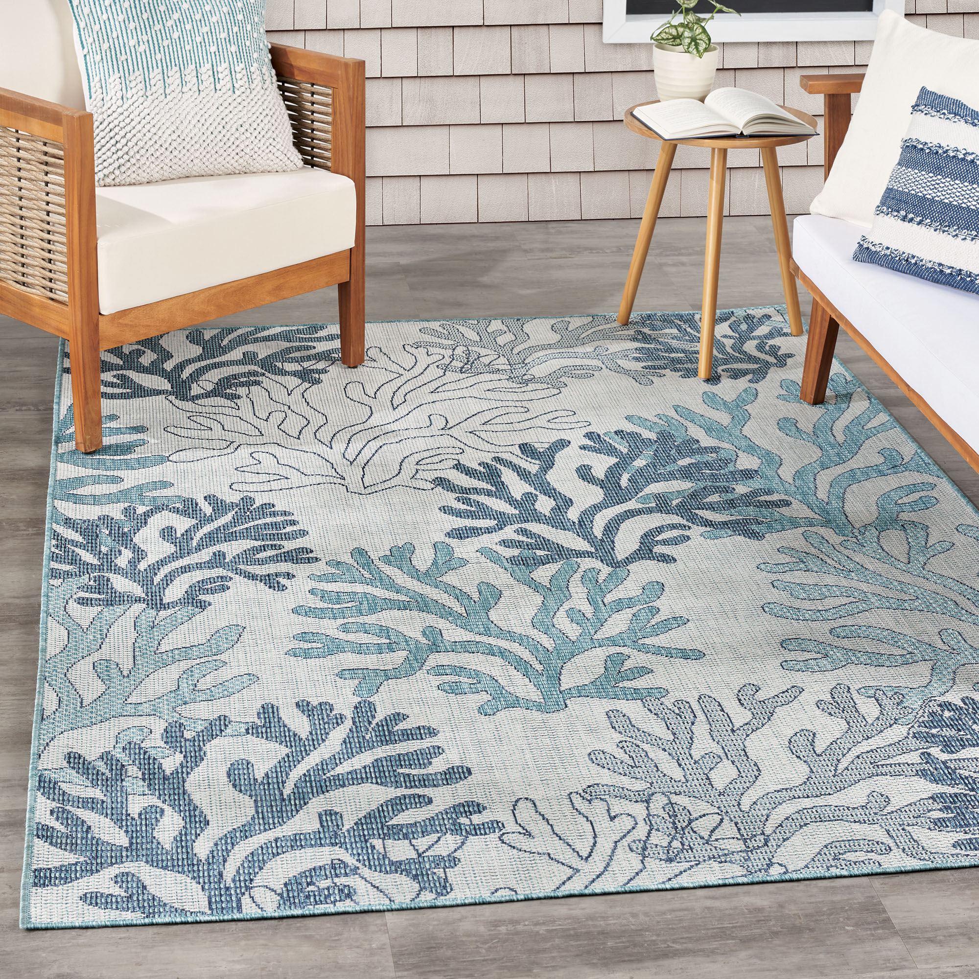 Coral Shore Rectangle Rug 4 x 6