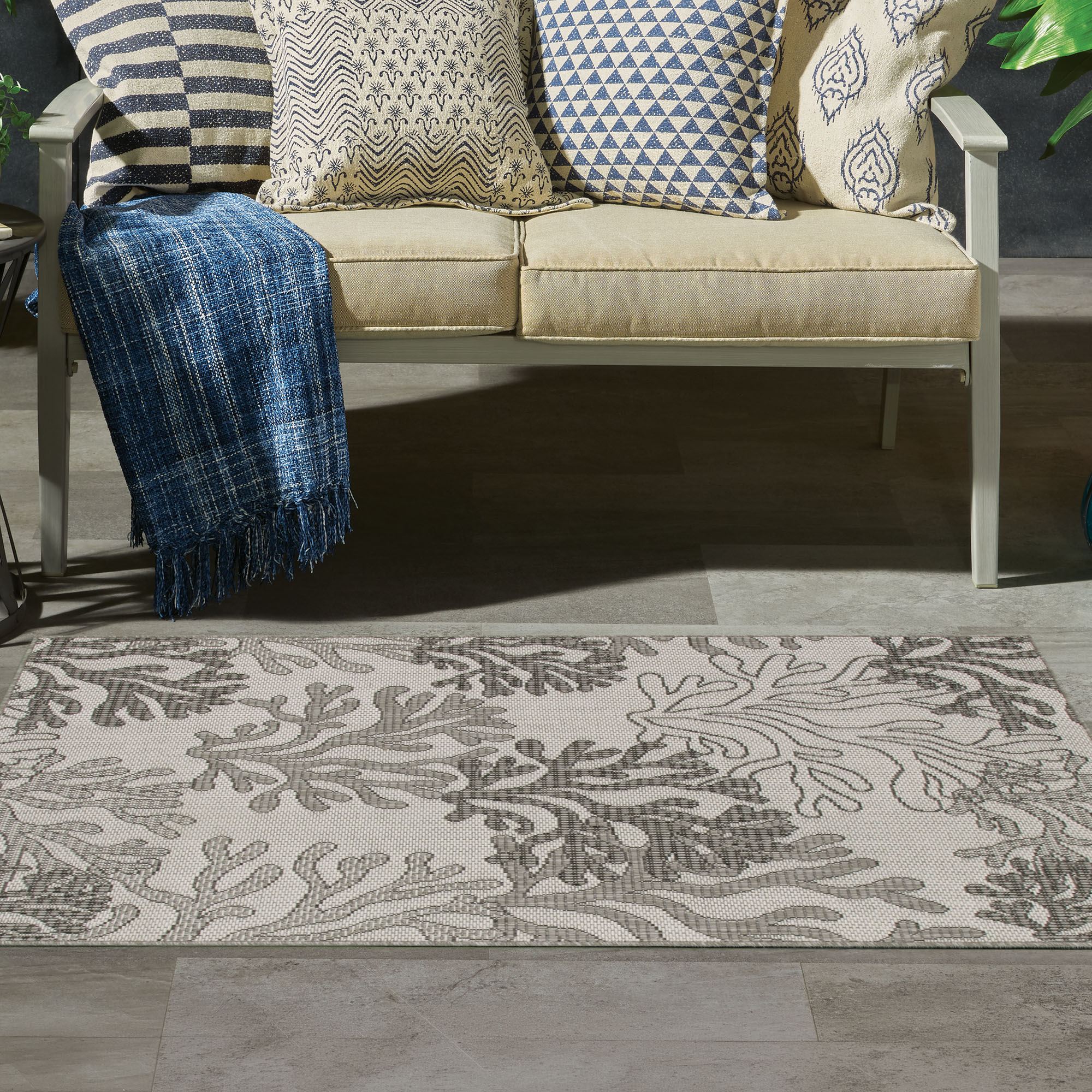 Coral Shore Rectangle Rug 3 x 5
