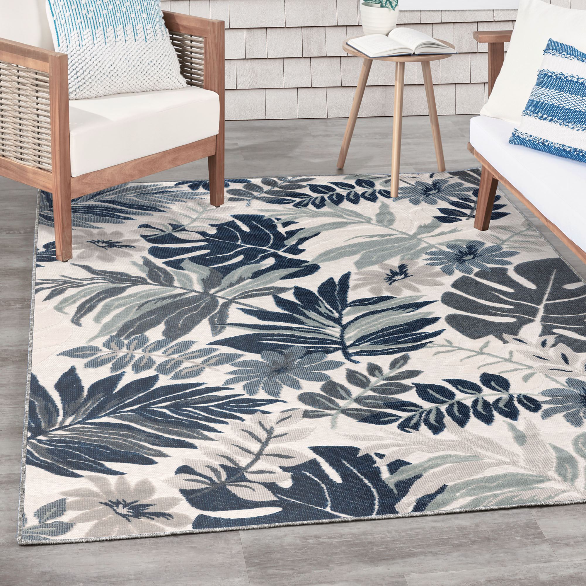 Hallie Rectangle Rug Navy 4 x 6