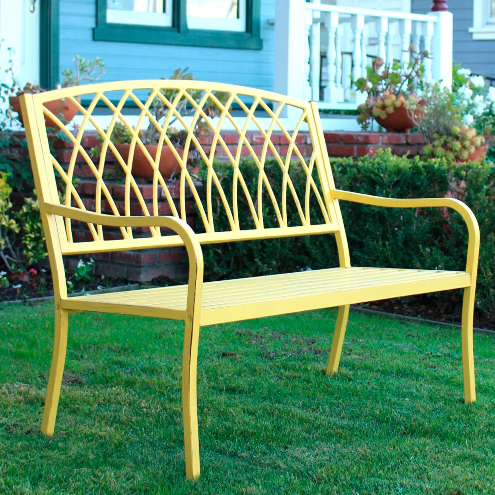 Lancaster Steel Outdoor Bench