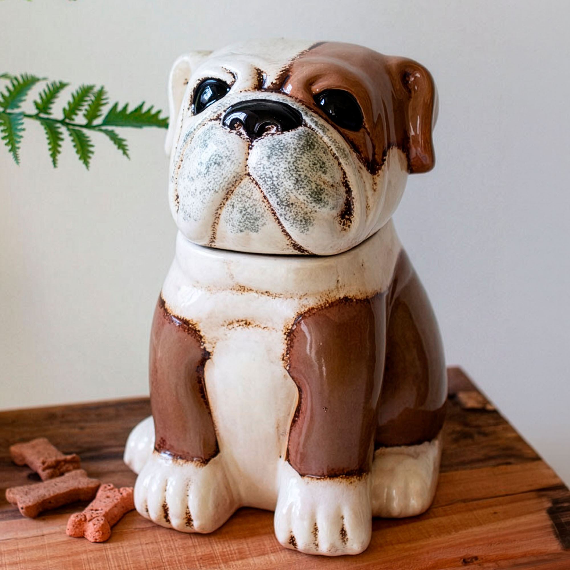 Bulldog Canister Brown