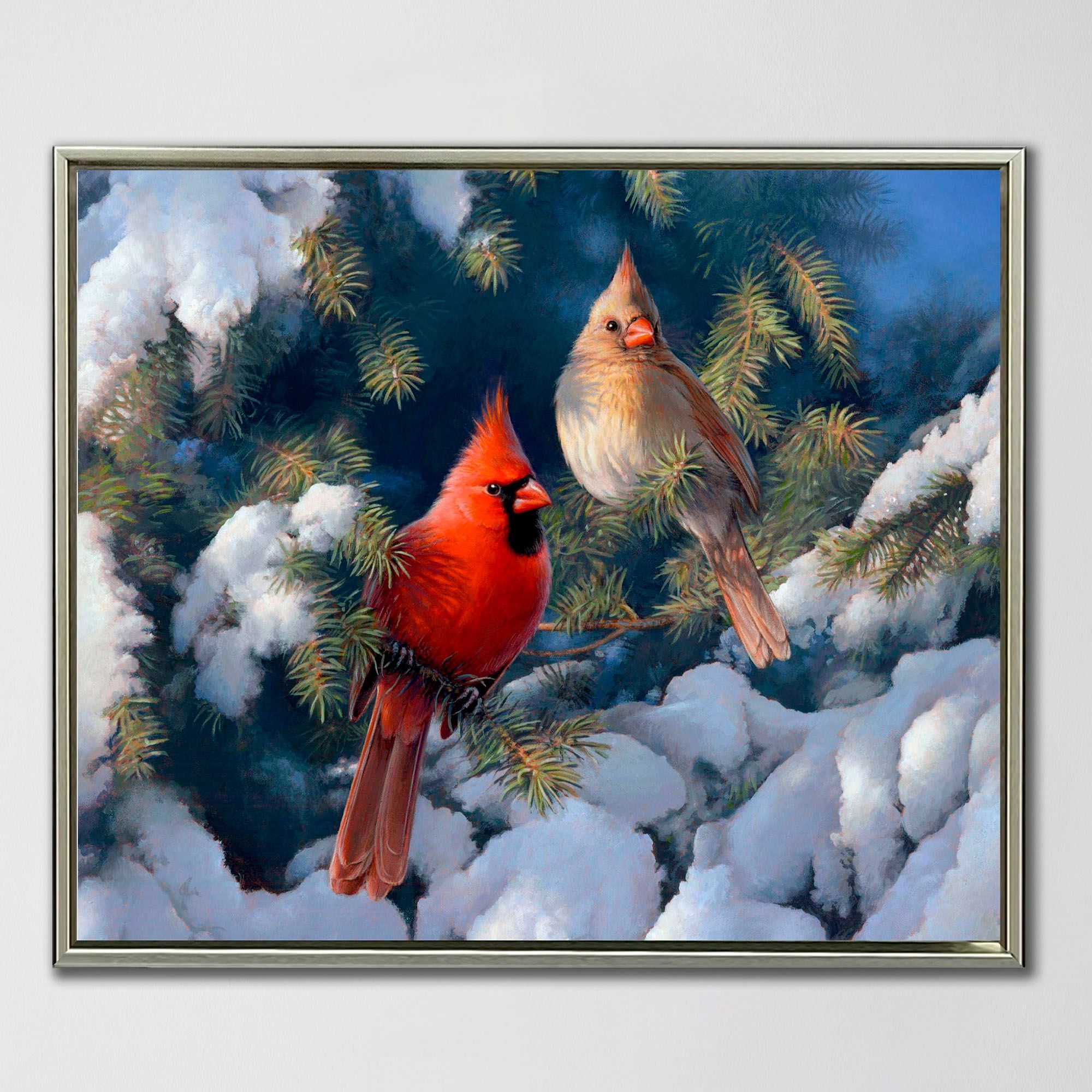 Presentation of Colors Framed Canvas Cardinal Wall Art Multi Warm