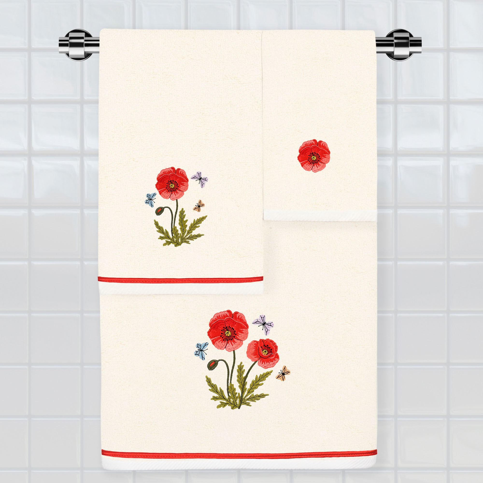 Polly Bath Towel Set Bath Hand Fingertip
