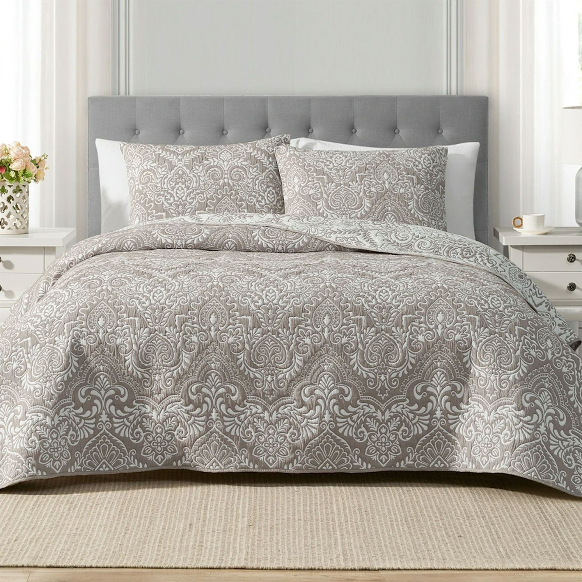 Victoria Mini Quilt Set Light Taupe