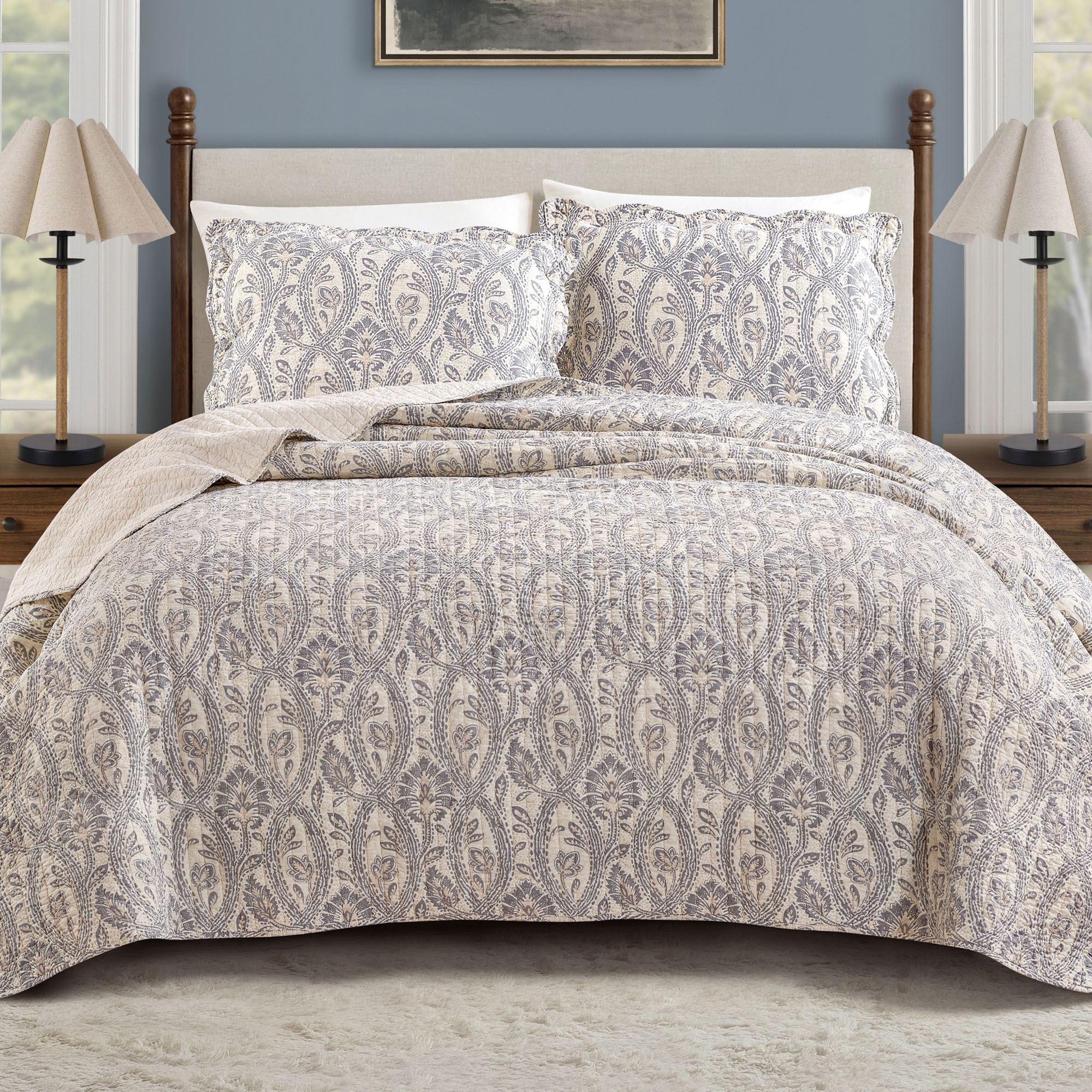 Jonas Mini Quilt Set Ecru