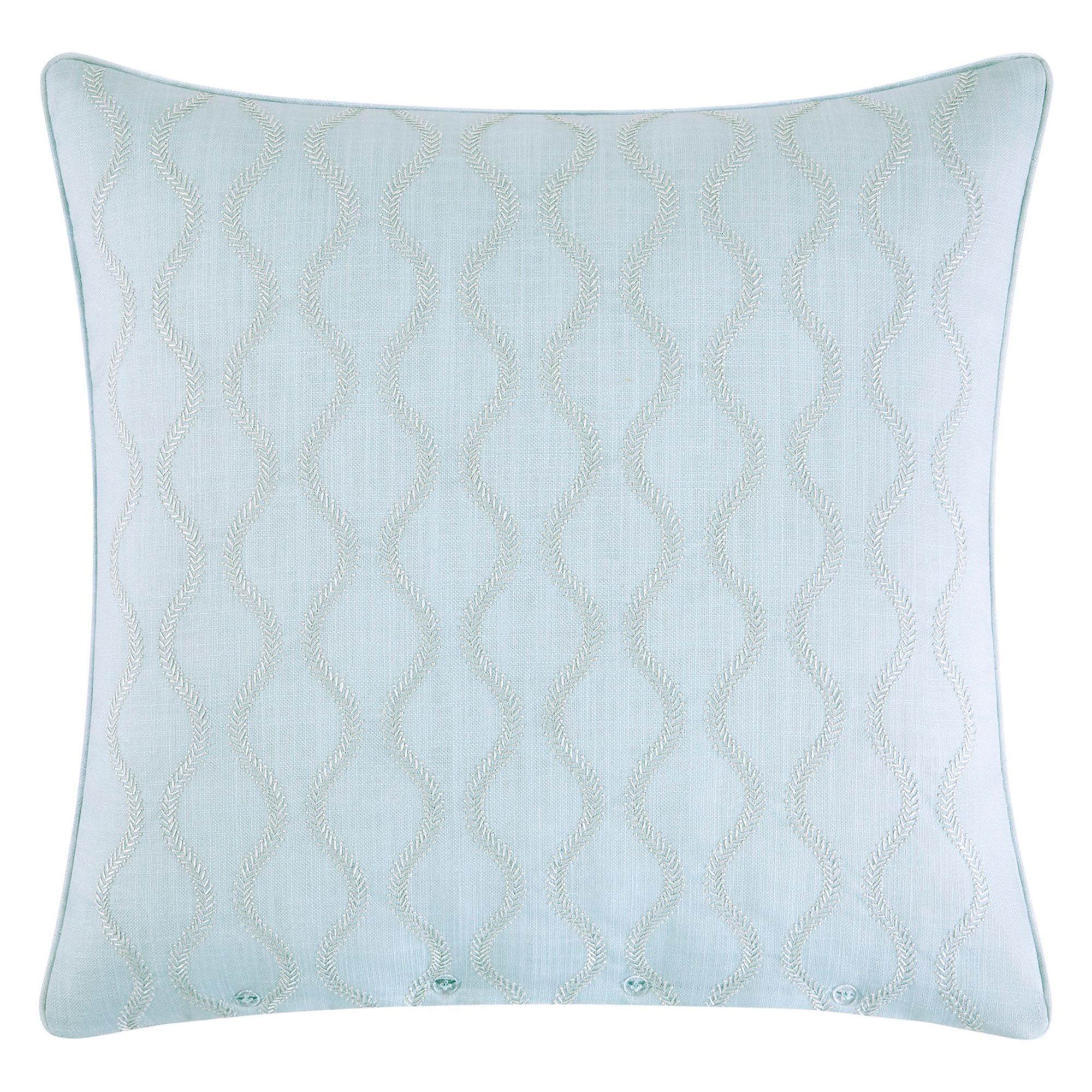 Josephine Embroidered European Sham Only Blue