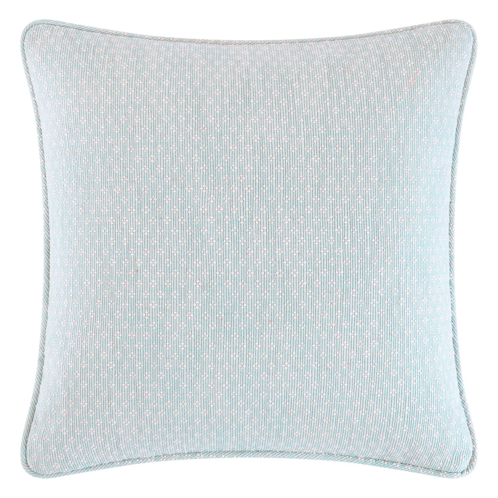 Josephine Piped Pillow Blue 20 Square