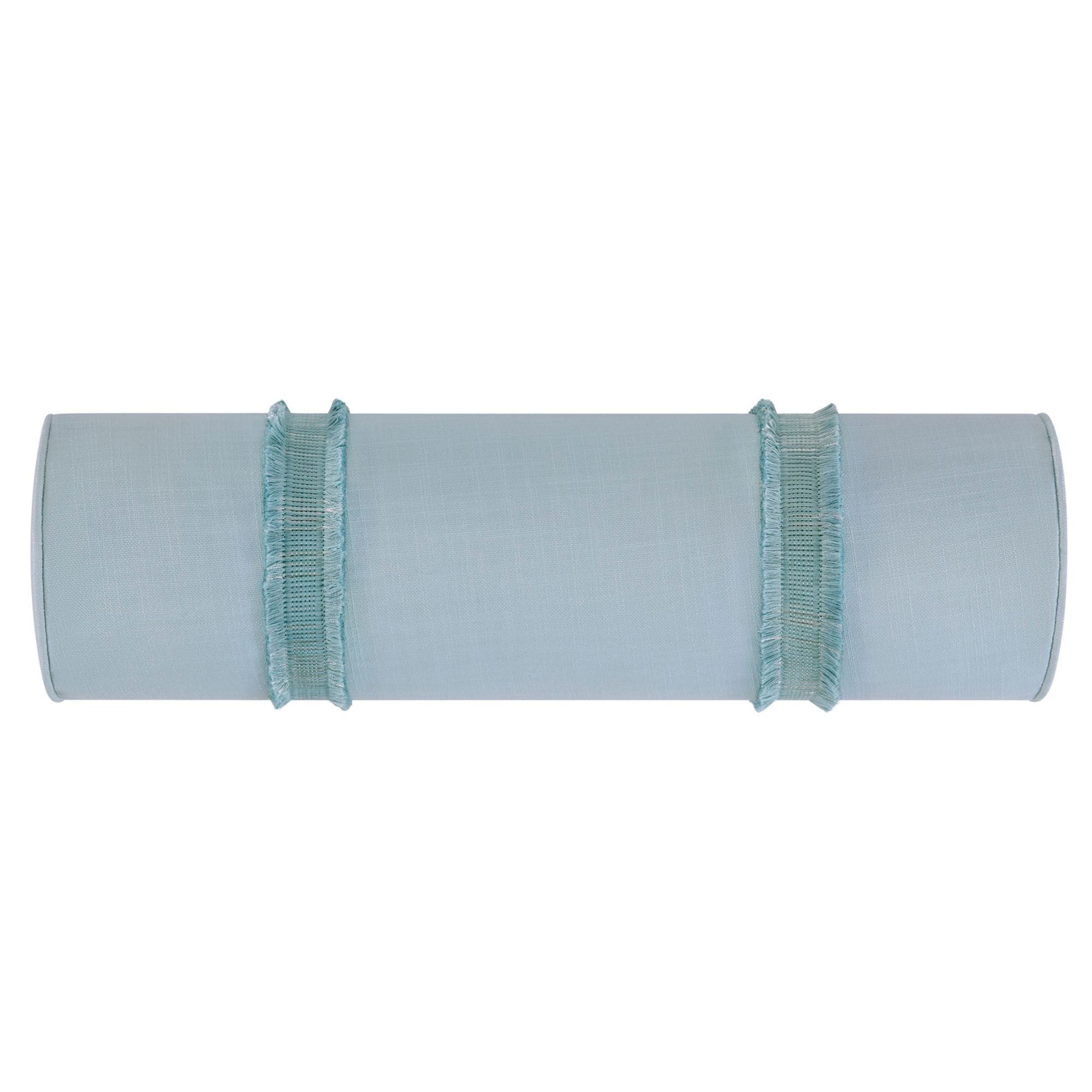 Josephine Piped Neckroll Pillow Blue