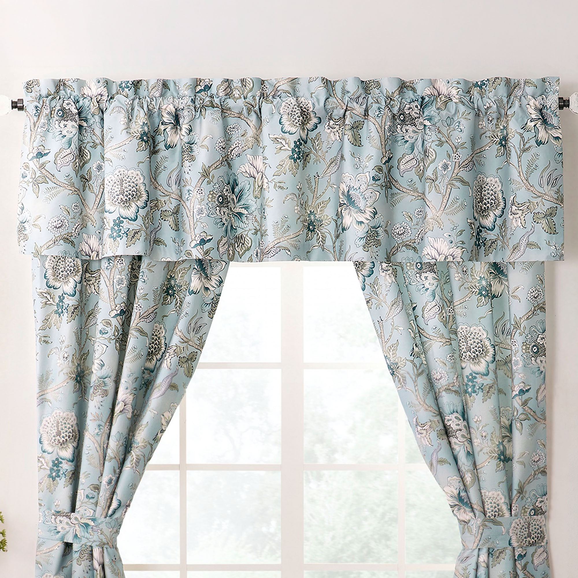 Josephine Tailored Valance Blue 80 x 17