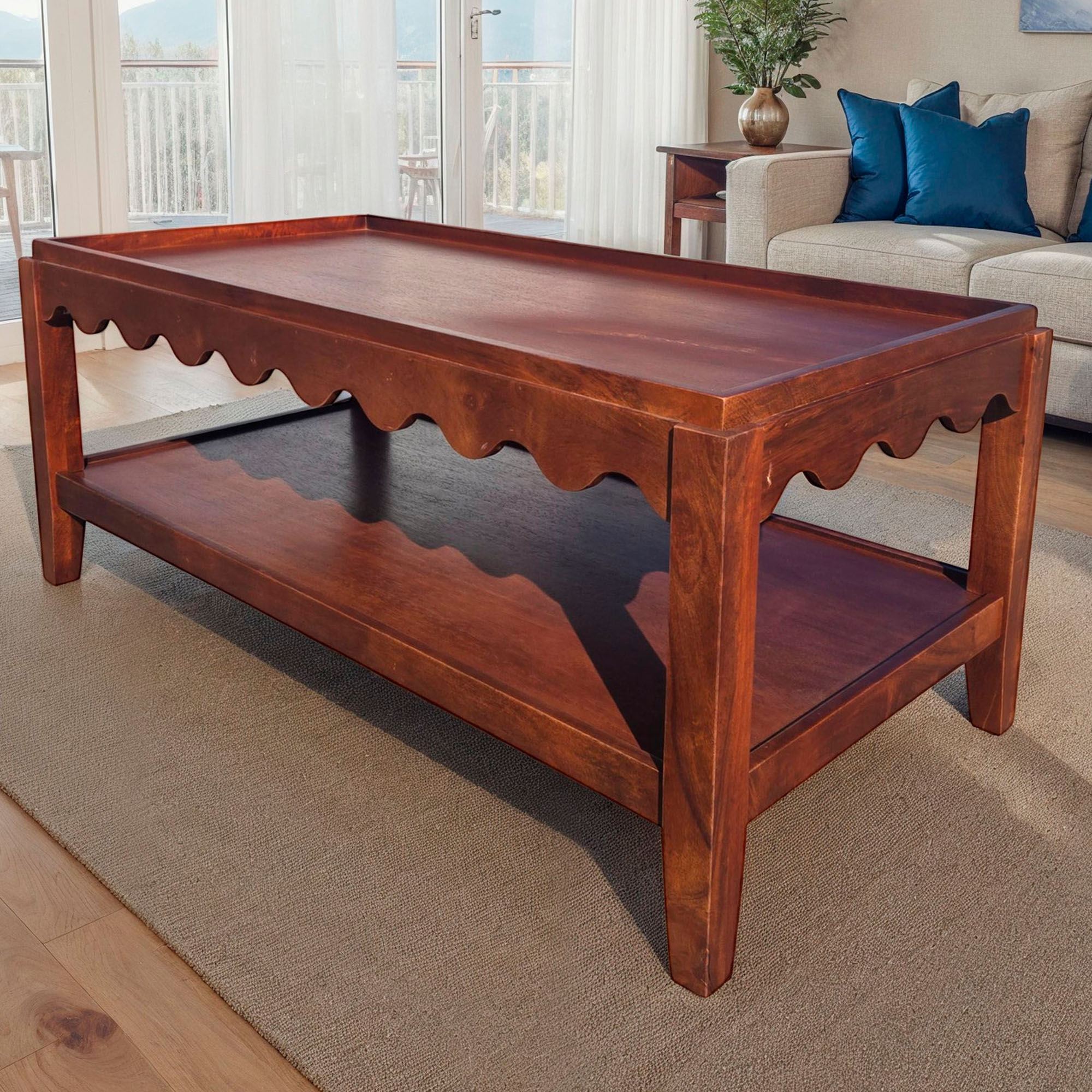 Sienna Scallop Coffee Table