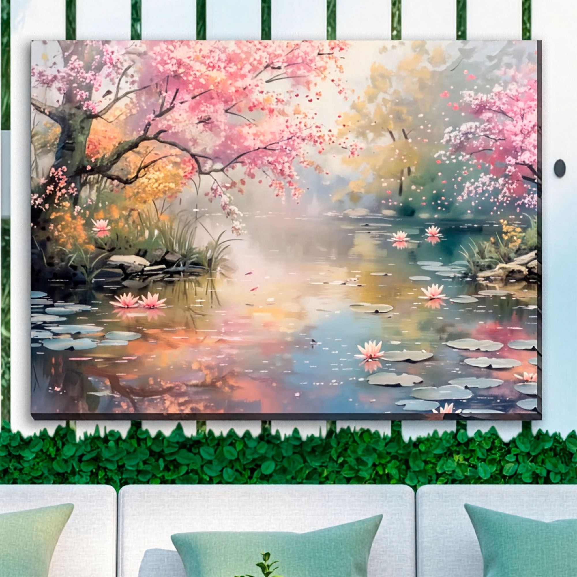 Serenade Spring Canvas Wall Art Multi Pastel