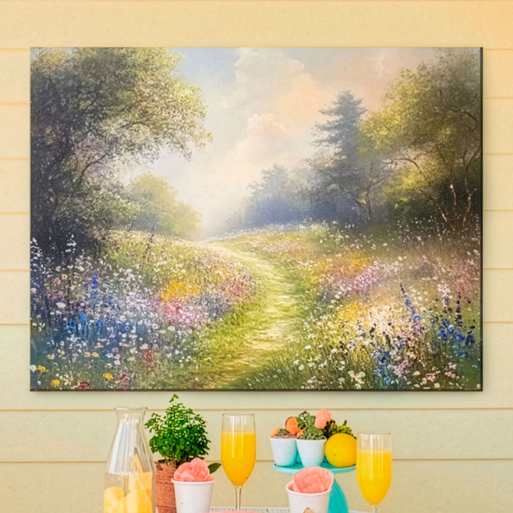 Inspiration Trail Canvas Wall Art Multi Warm