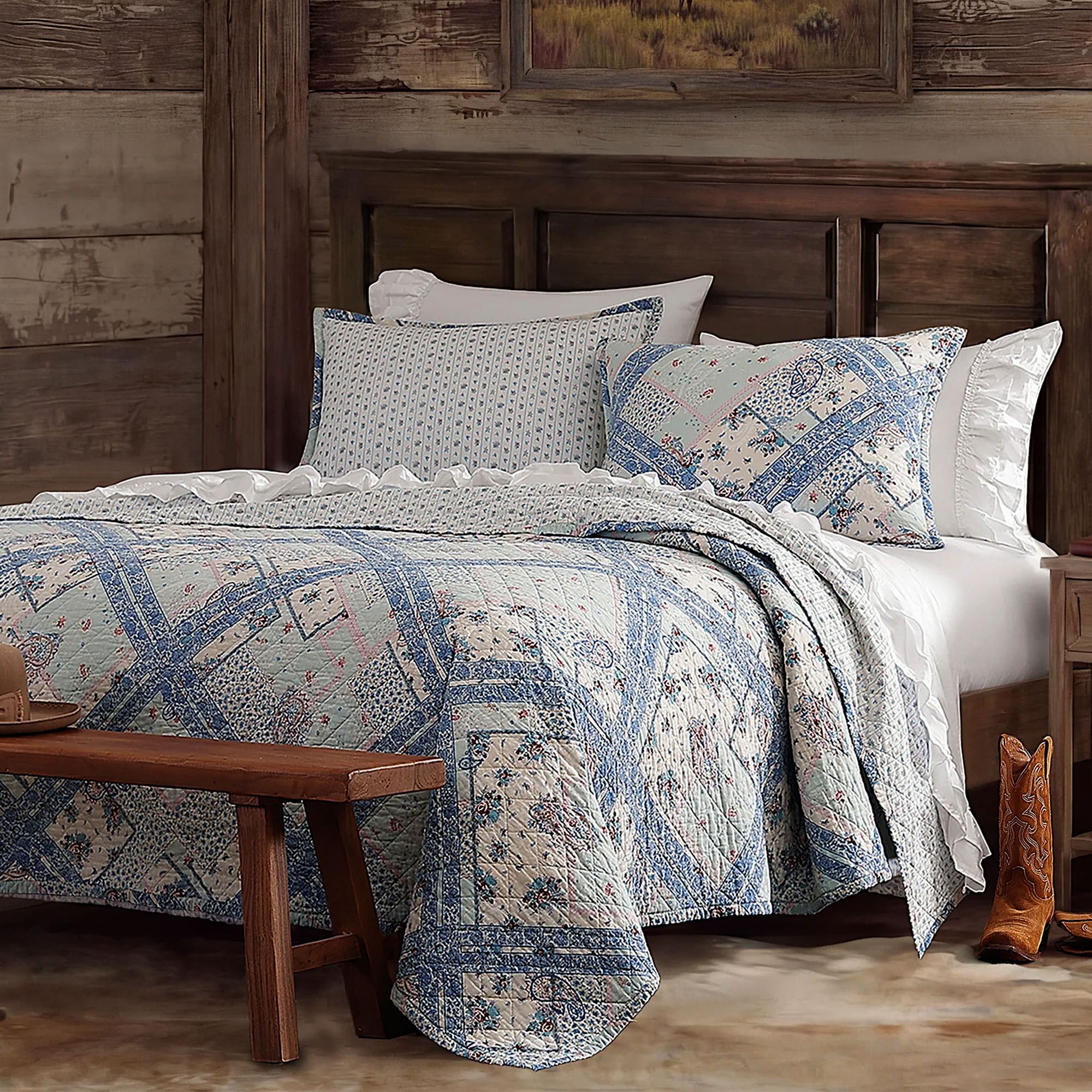 Mirabelle Mini Quilt Set Blue
