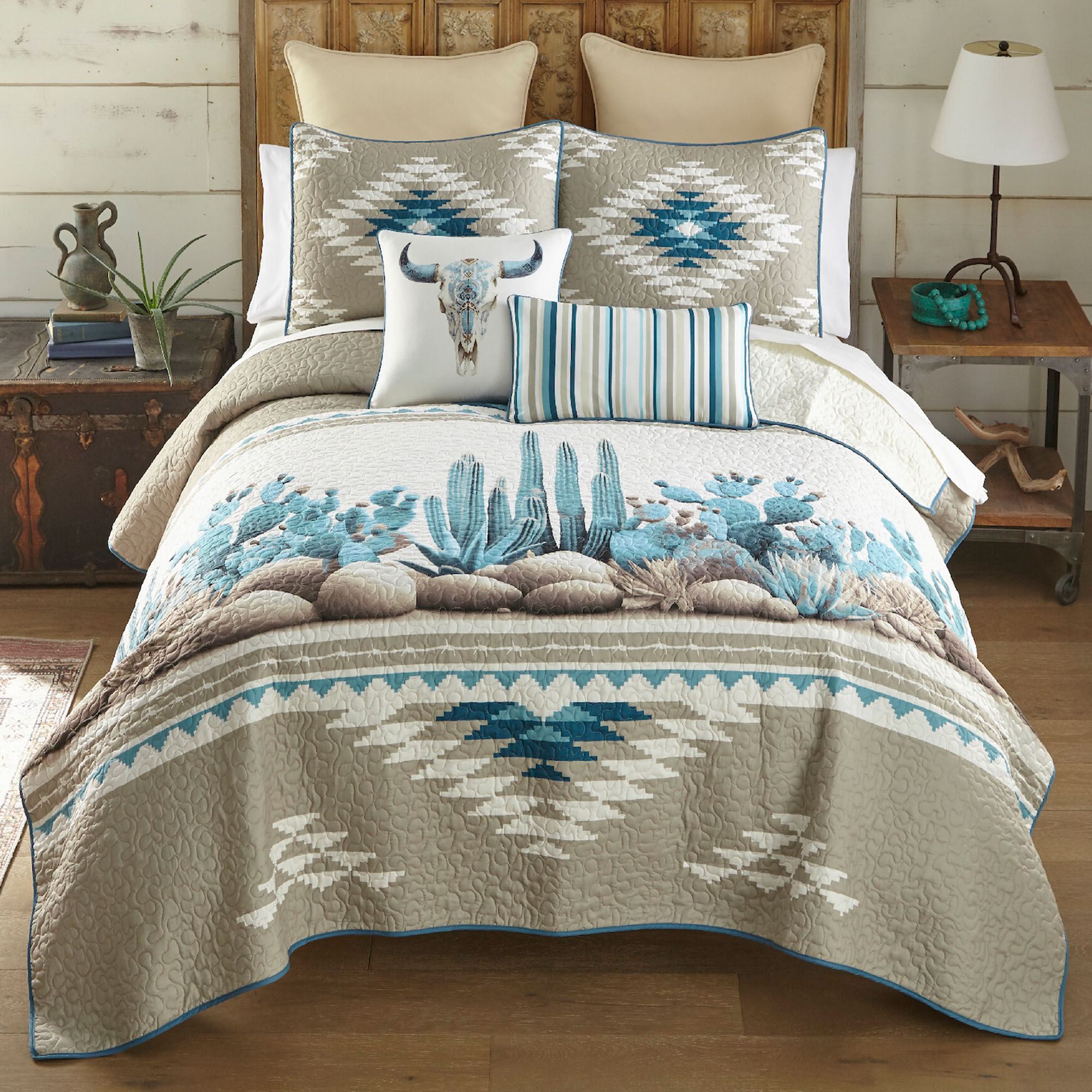 Cacti Mini Quilt Set Multi Warm