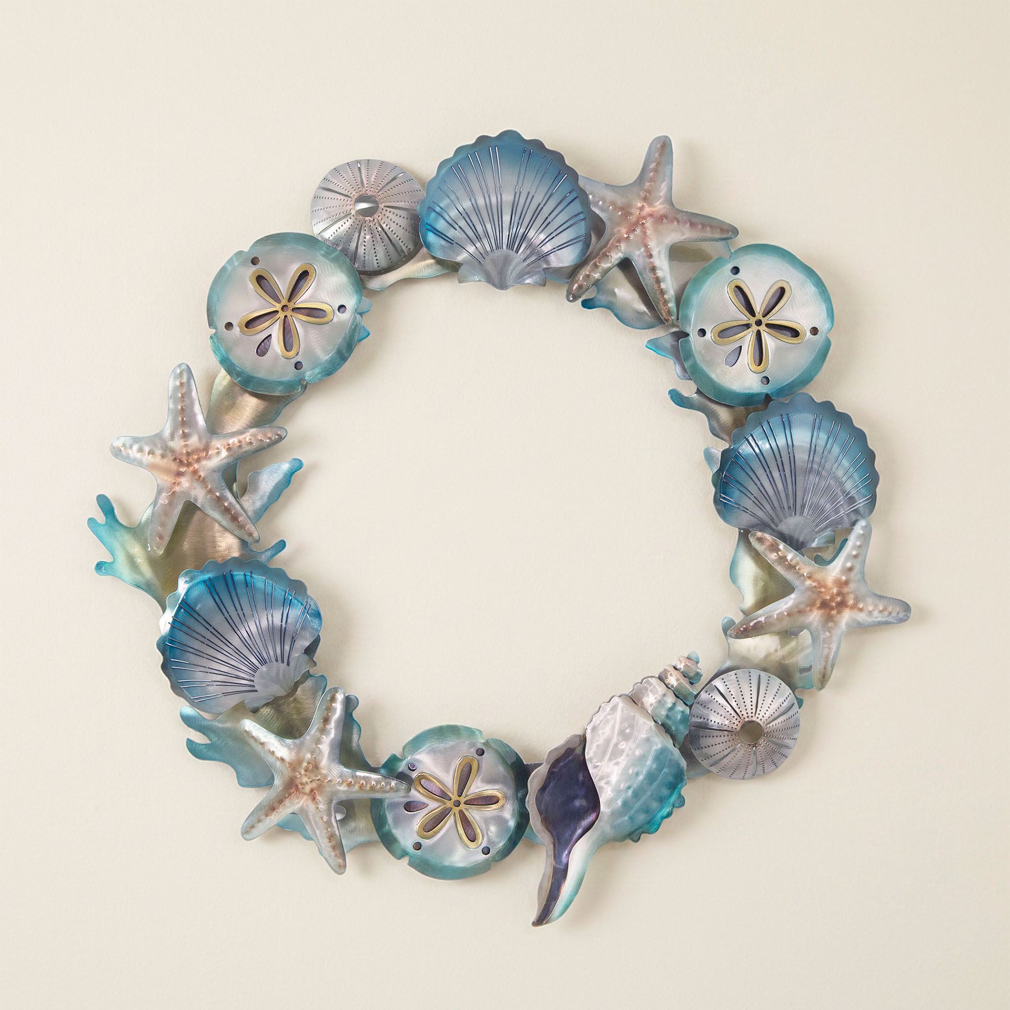 Majestic Shell Wreath Wall Art Multi Cool