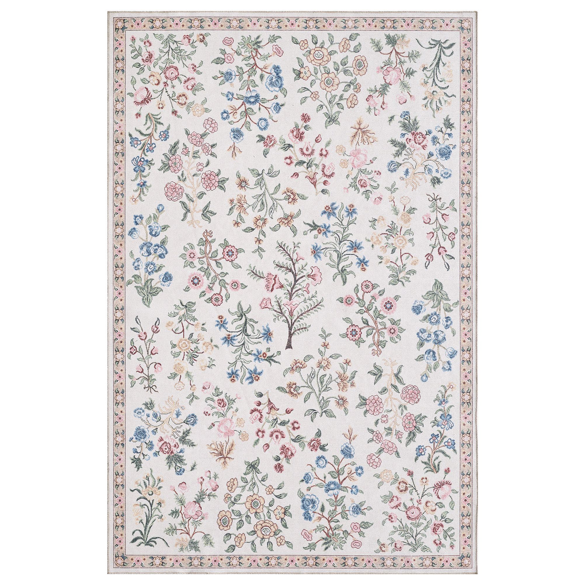 Bountiful Blooms Rectangle Rug Ivory