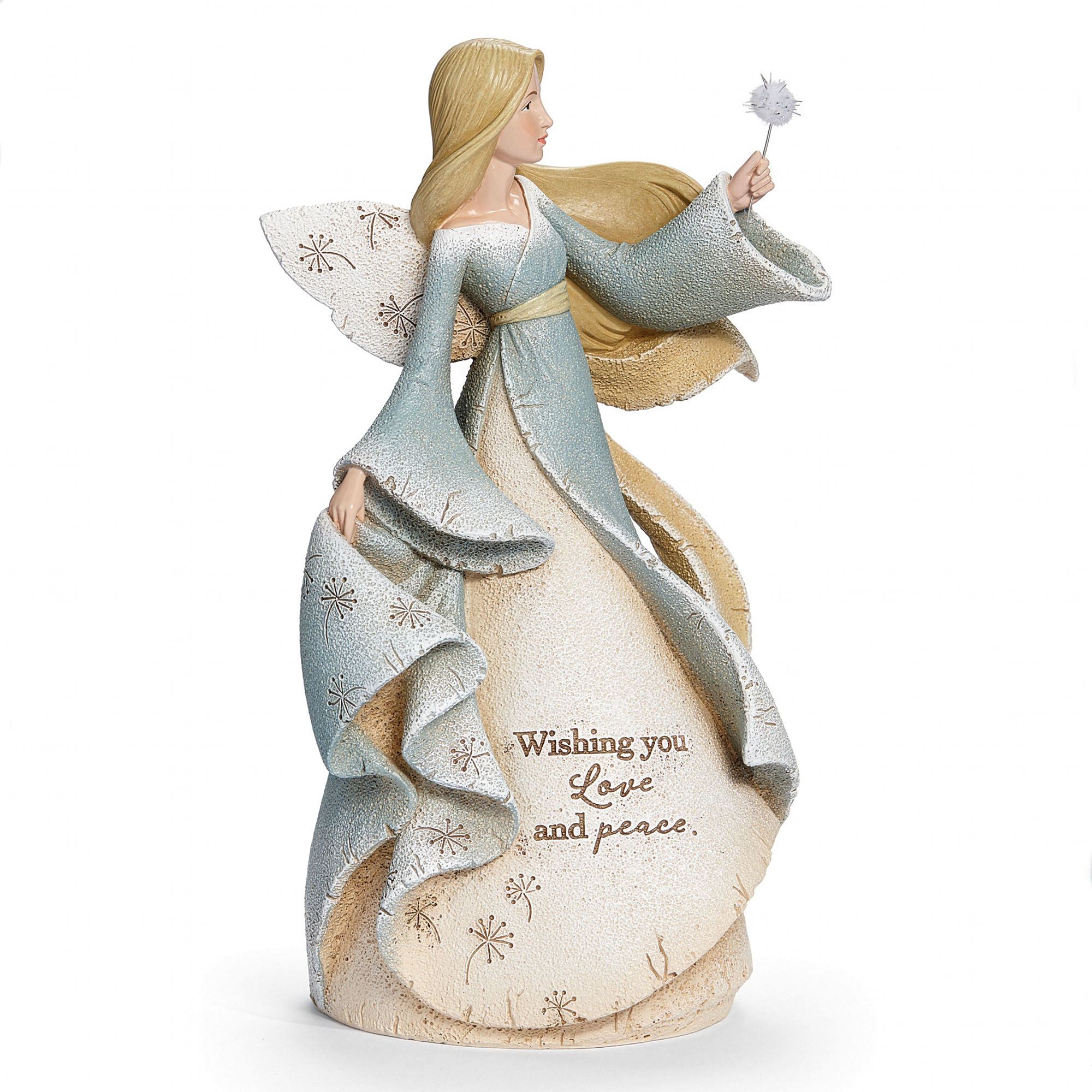 Dandelion Wish Angel Figurine Natural