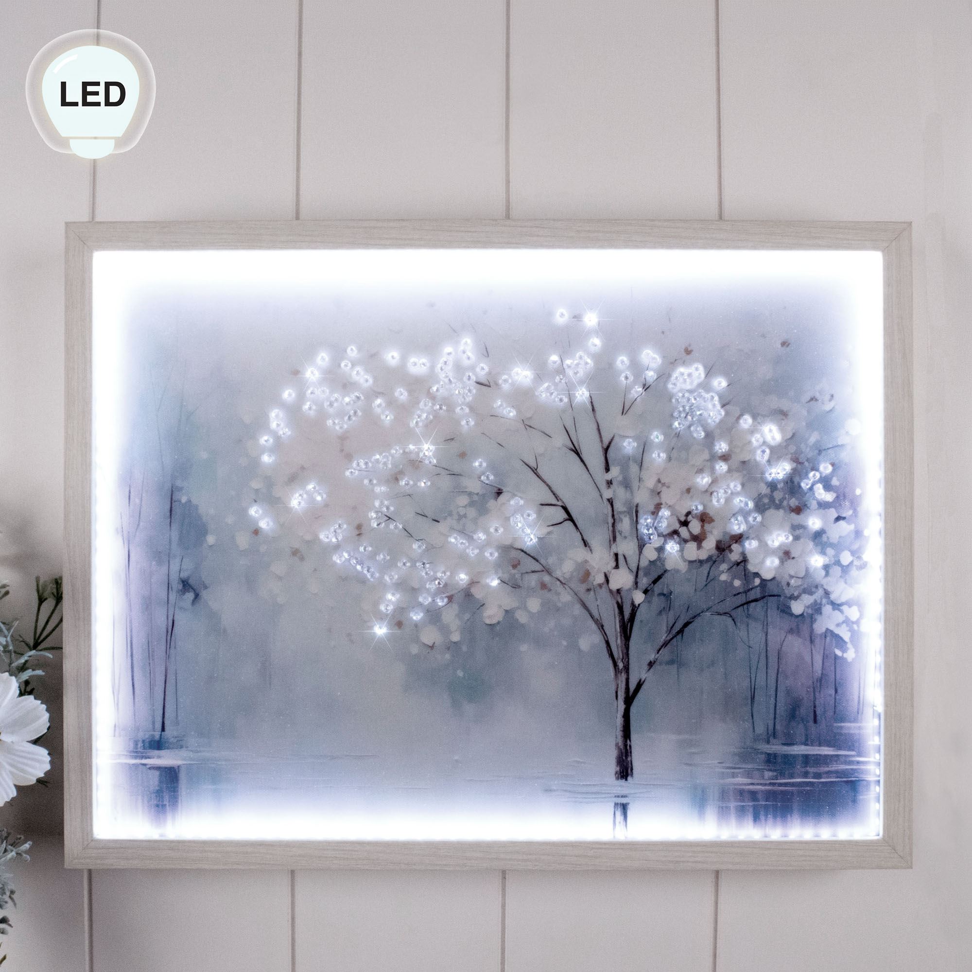 Blue Wonder Lighted Framed Wall Art