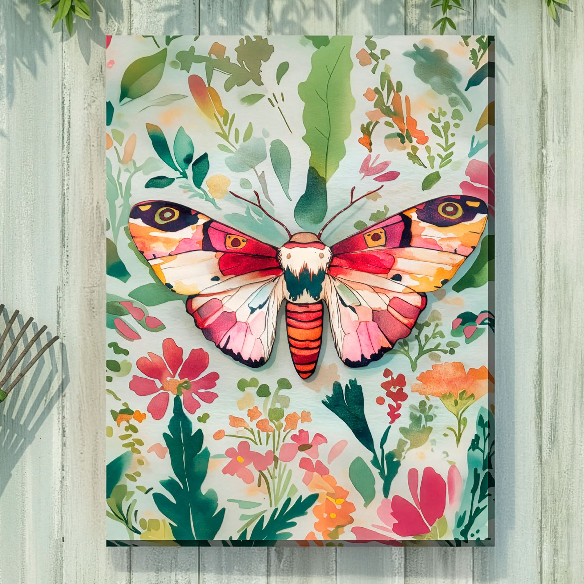 Butterfly Beauty Canvas Wall Art Multi Warm