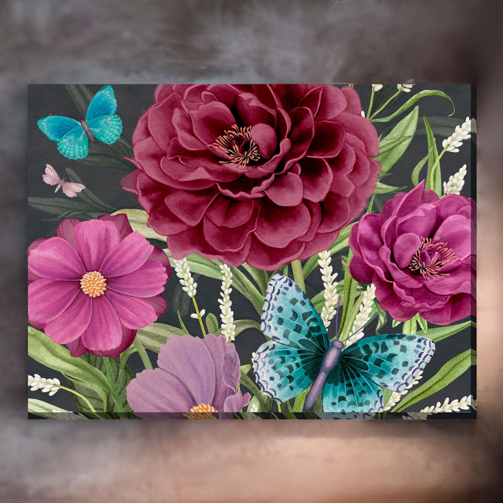Bold Beauties Floral Canvas Wall Art Multi Warm