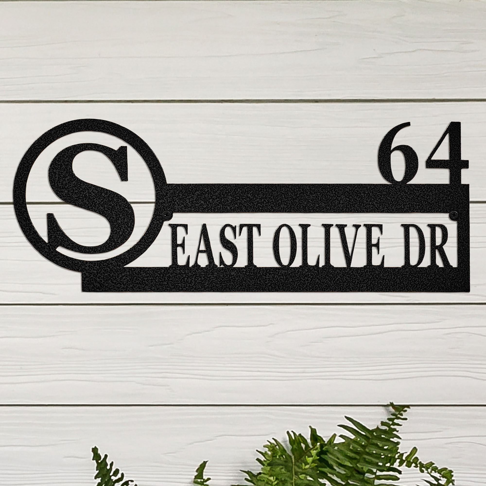 Crawford Small Address Wall Sign