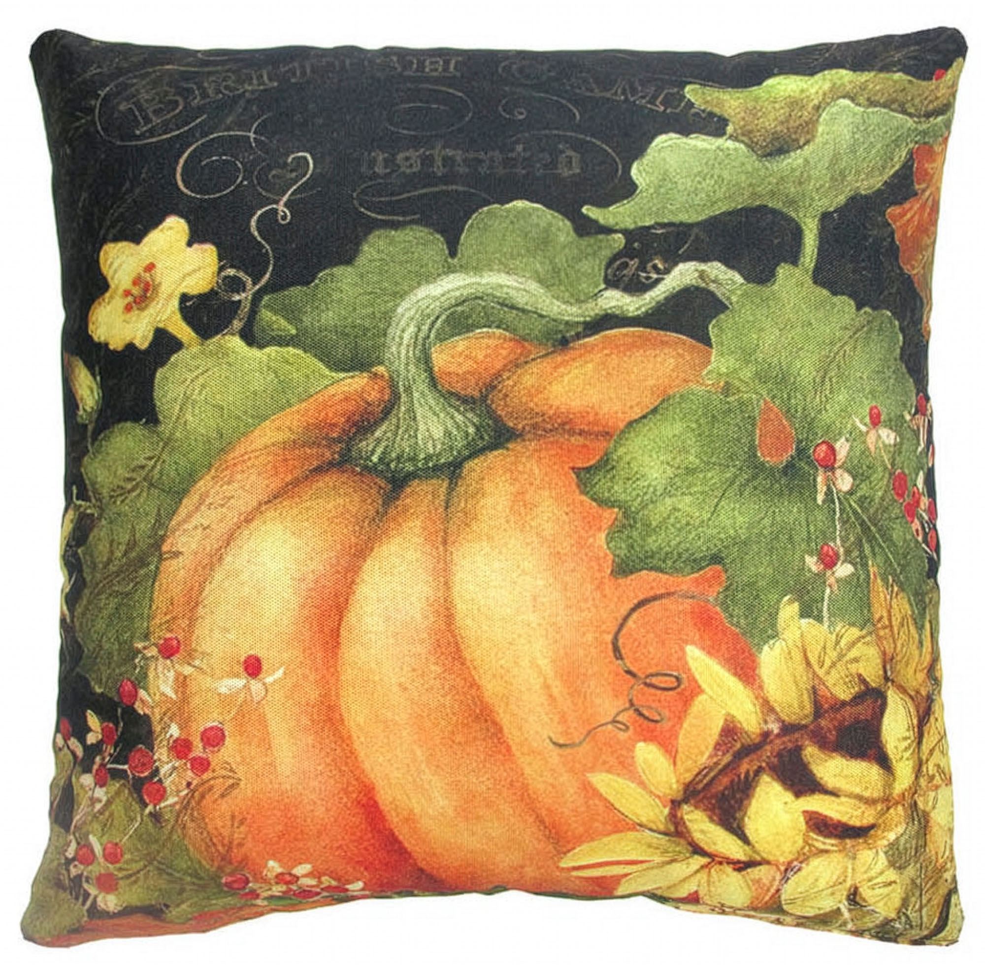 Midnight Pumpkin Accent Pillow Multi Earth