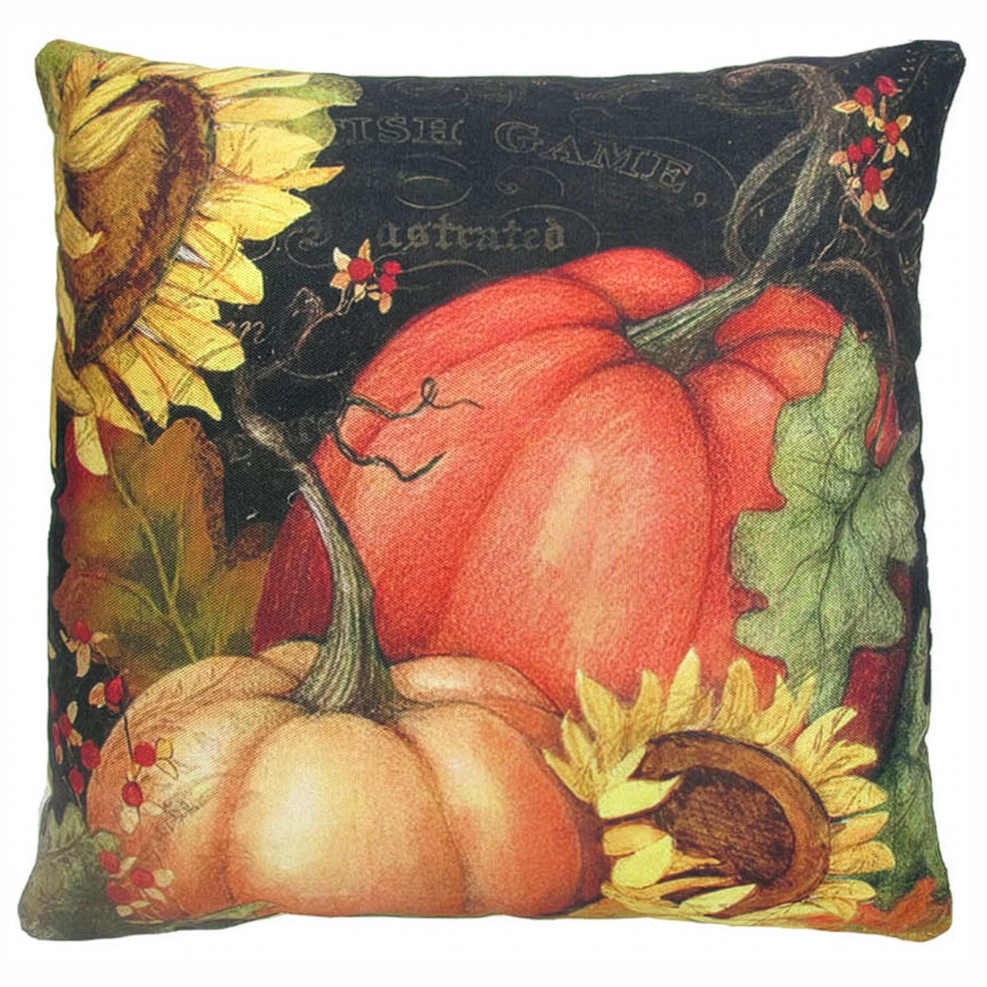 Midnight Pumpkins Accent Pillow Multi Earth