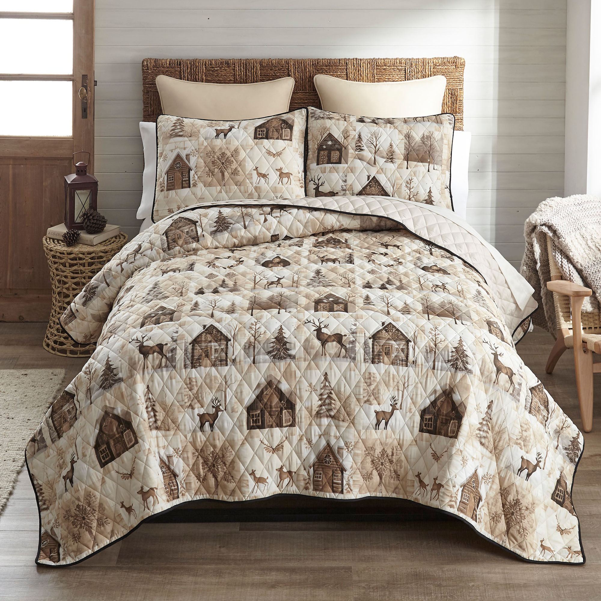 Antique Winter Mini Quilt Set Multi Warm